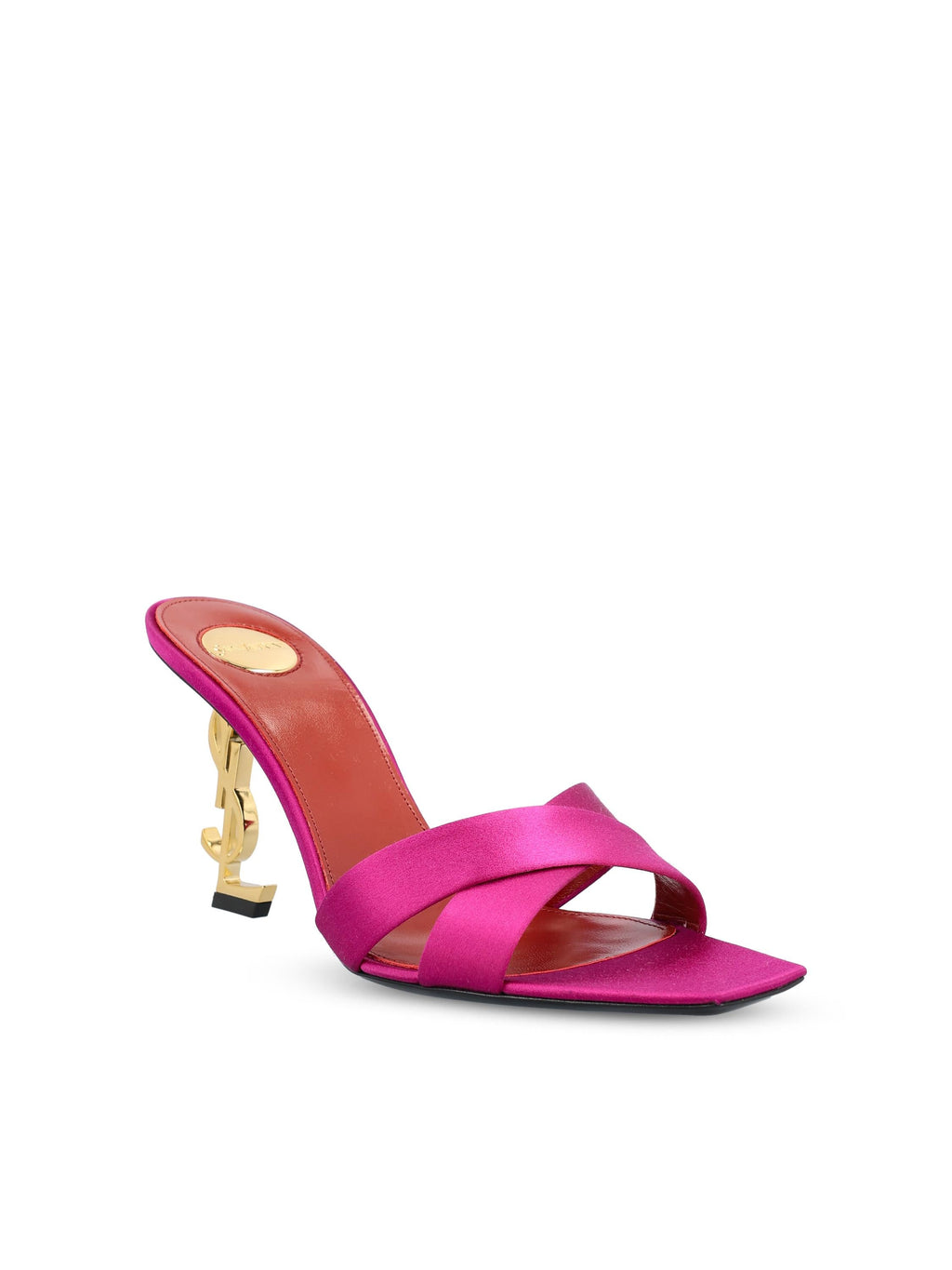 Оригінальна Opyum Mule In Crepe Satin Saint laurent – вид ззаду