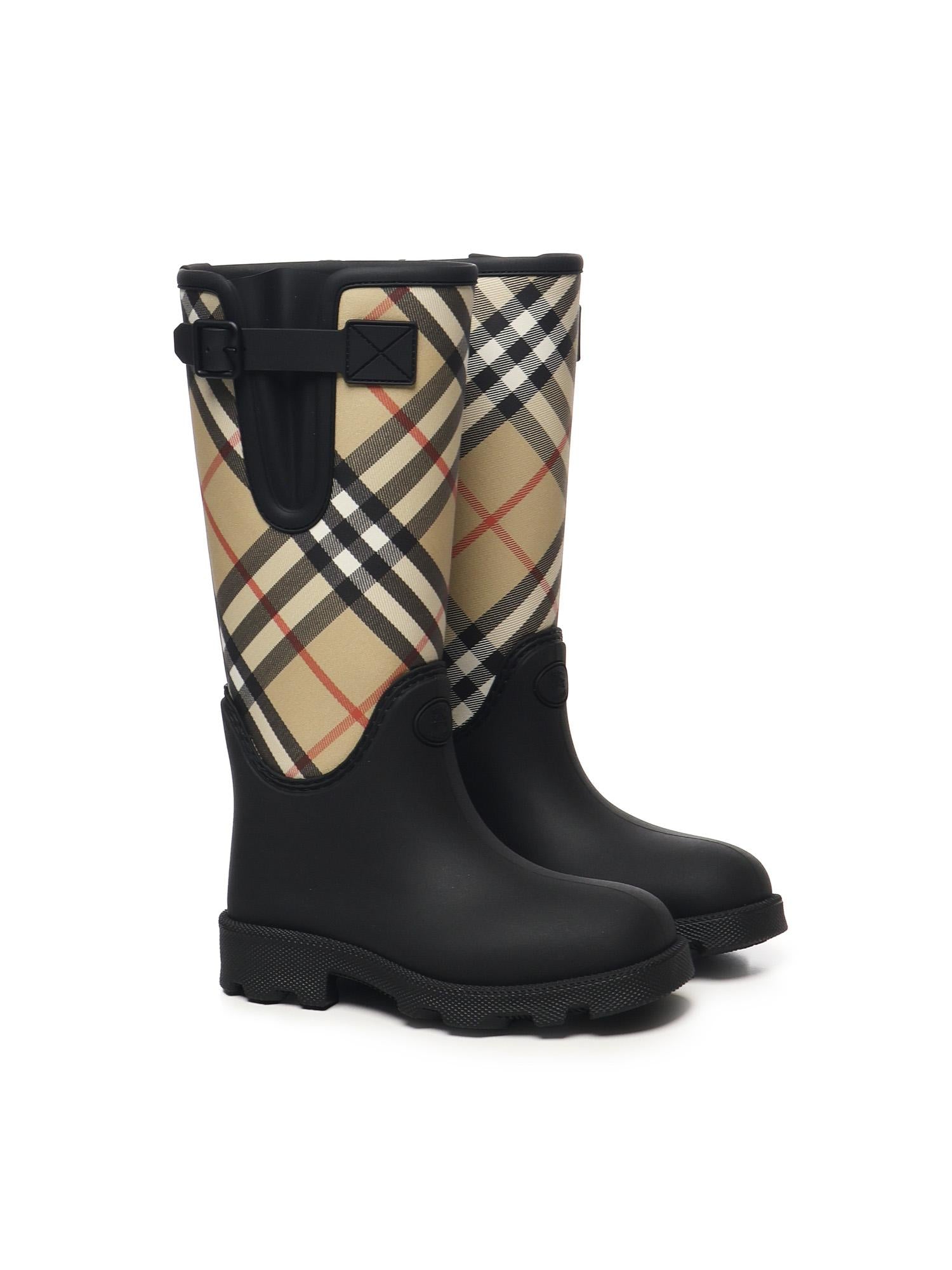 Оригінальна Stivali Alti Marsh Stamp Burberry – вид ззаду