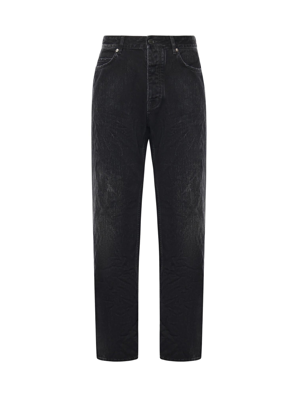 Jeans Distressed In Denim DI Cotone Balenciaga оригінал – Купити в Україні – боковий вид