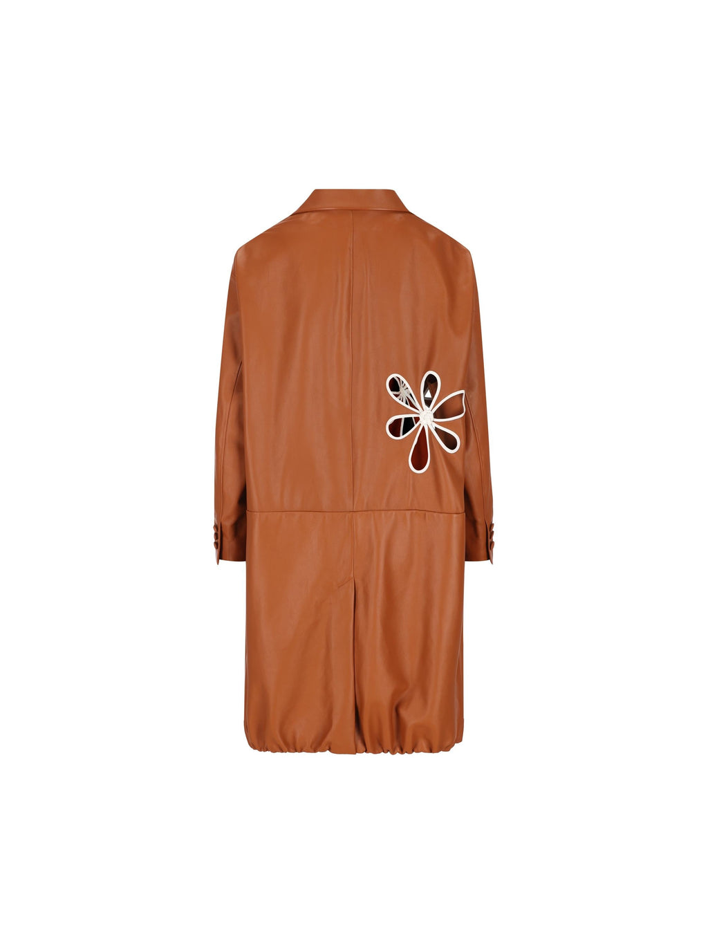 Оригінальна Leather Overcoat Fendi – вид ззаду