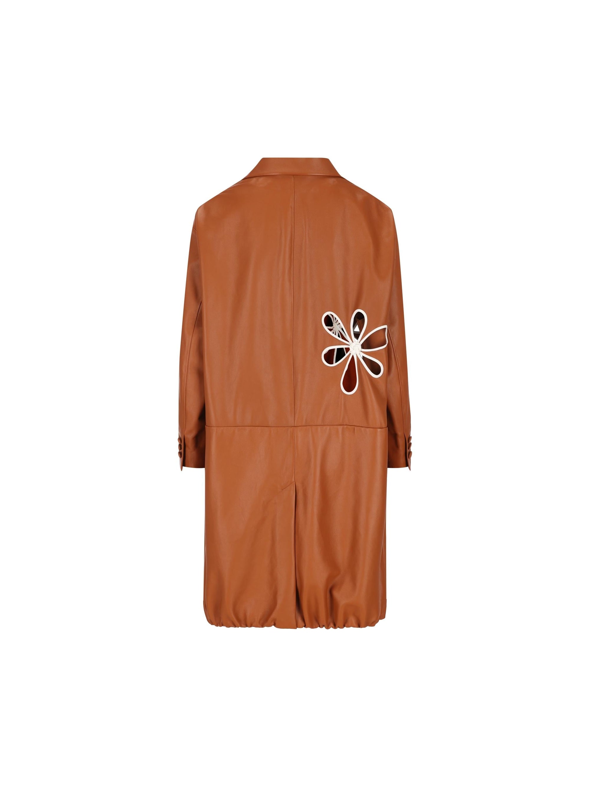 Оригінальна Leather Overcoat Fendi – вид ззаду
