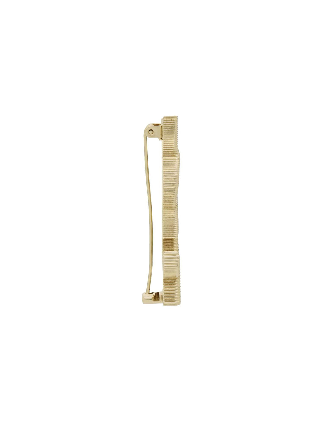 Оригінальна Spilla Logo Cassandre In Metallo Dorato Saint laurent – вид ззаду