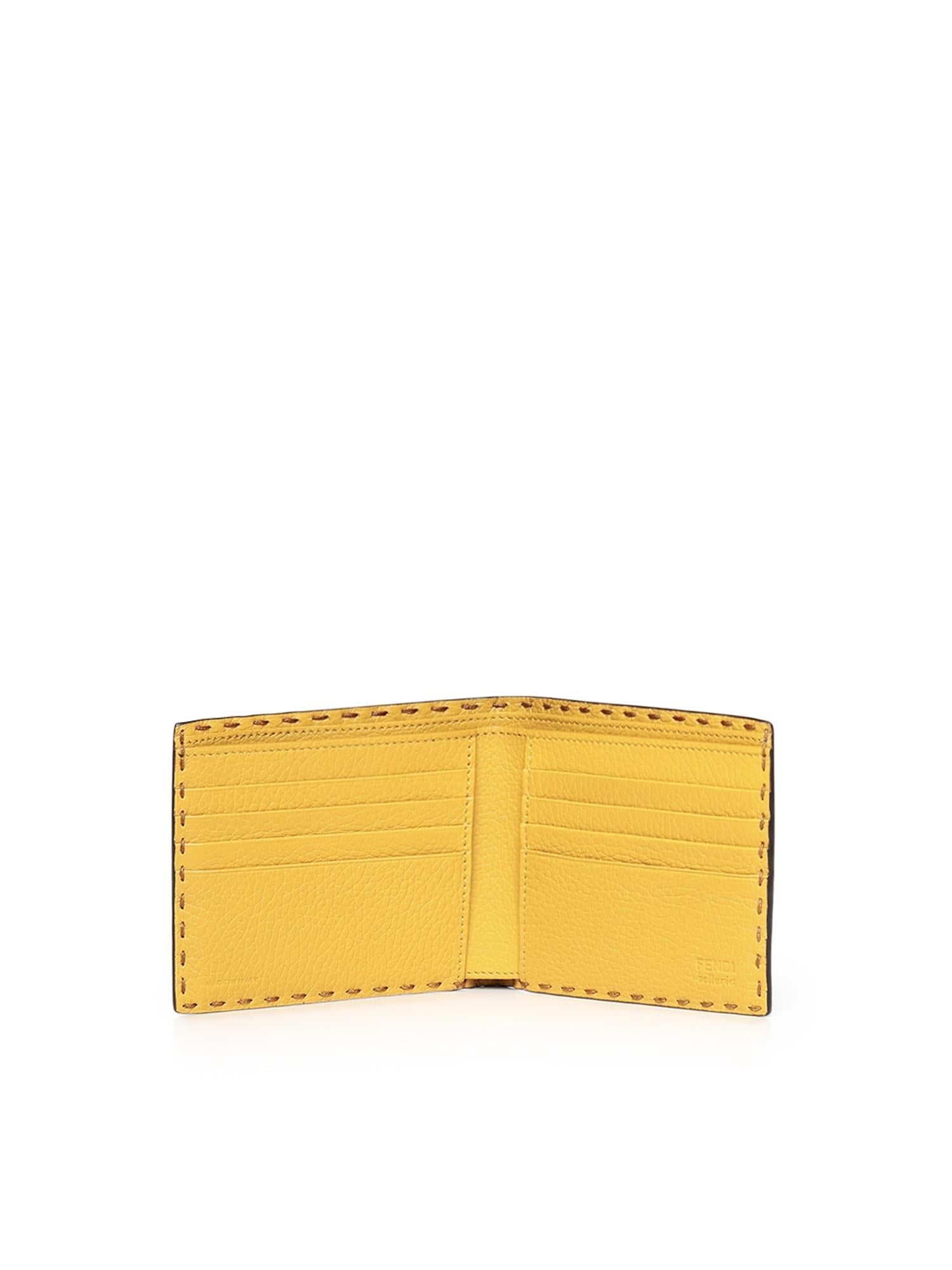 Оригінальна Portafoglio Selleria Bi-Fold Con Logo Fendi – збільшений вид