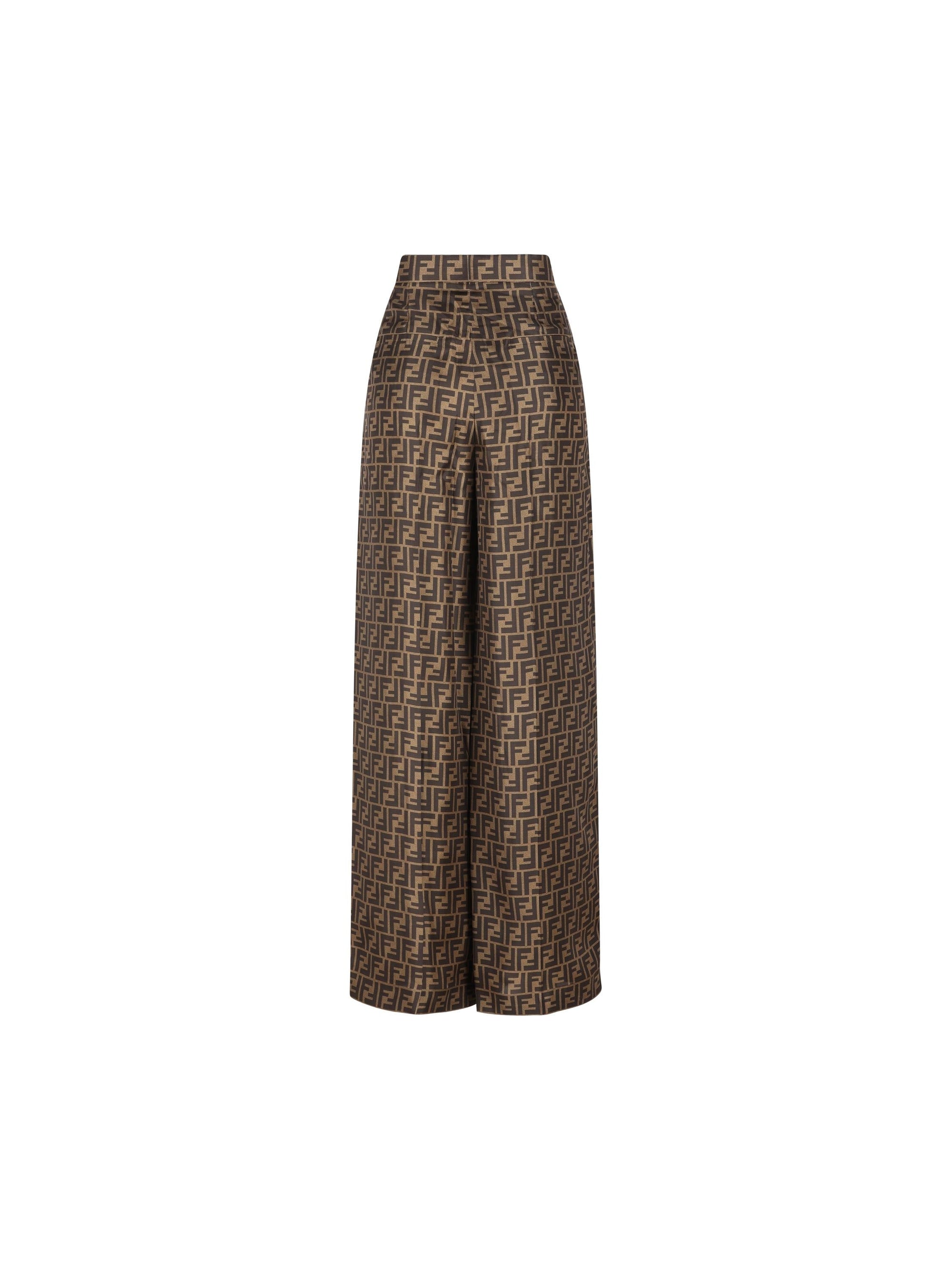 Silk Trousers Fendi – Гарантія оригінальності – вид ззаду