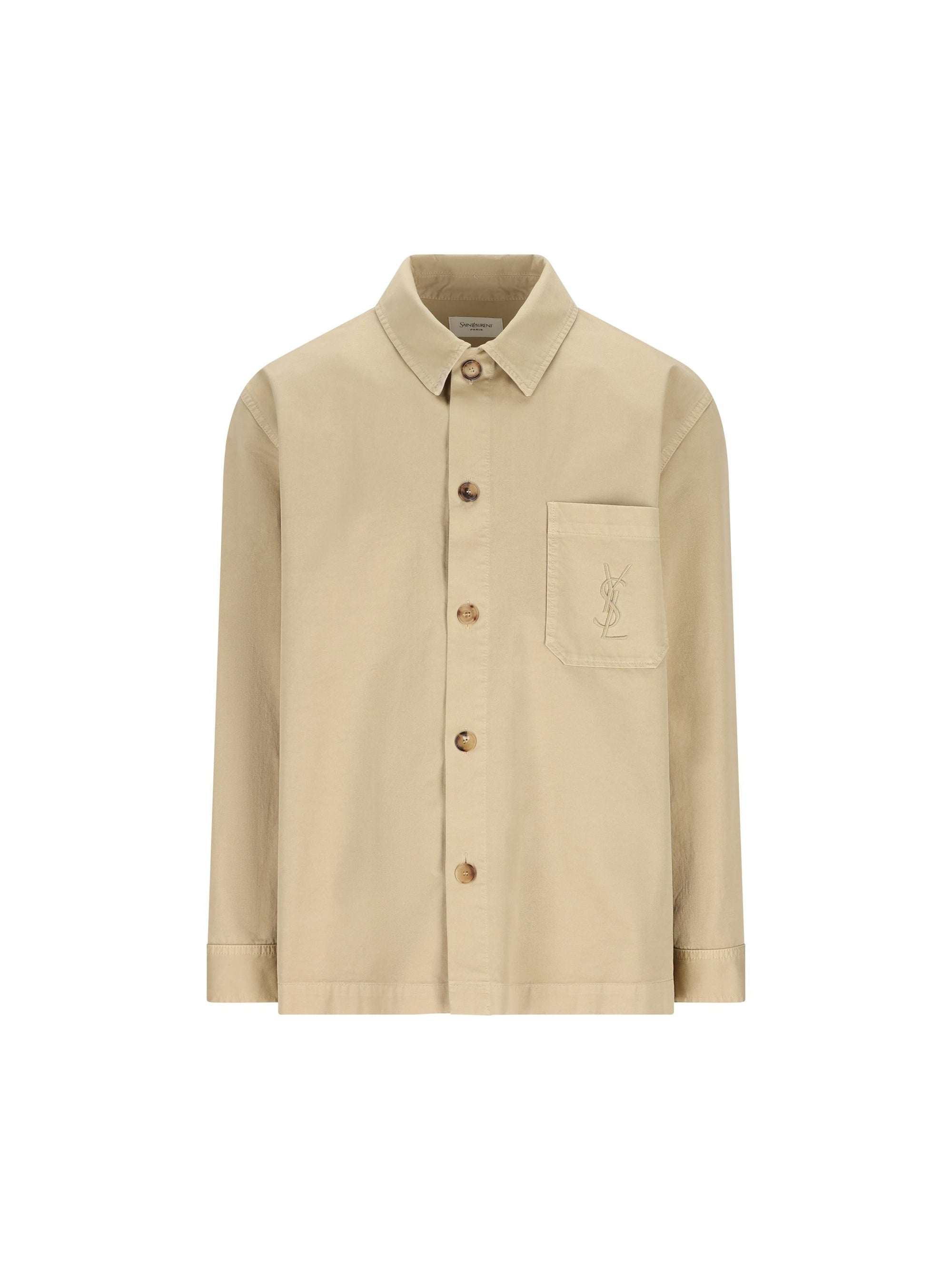 Оригінальна Overshirt In Cotone Saint laurent – боковий вид