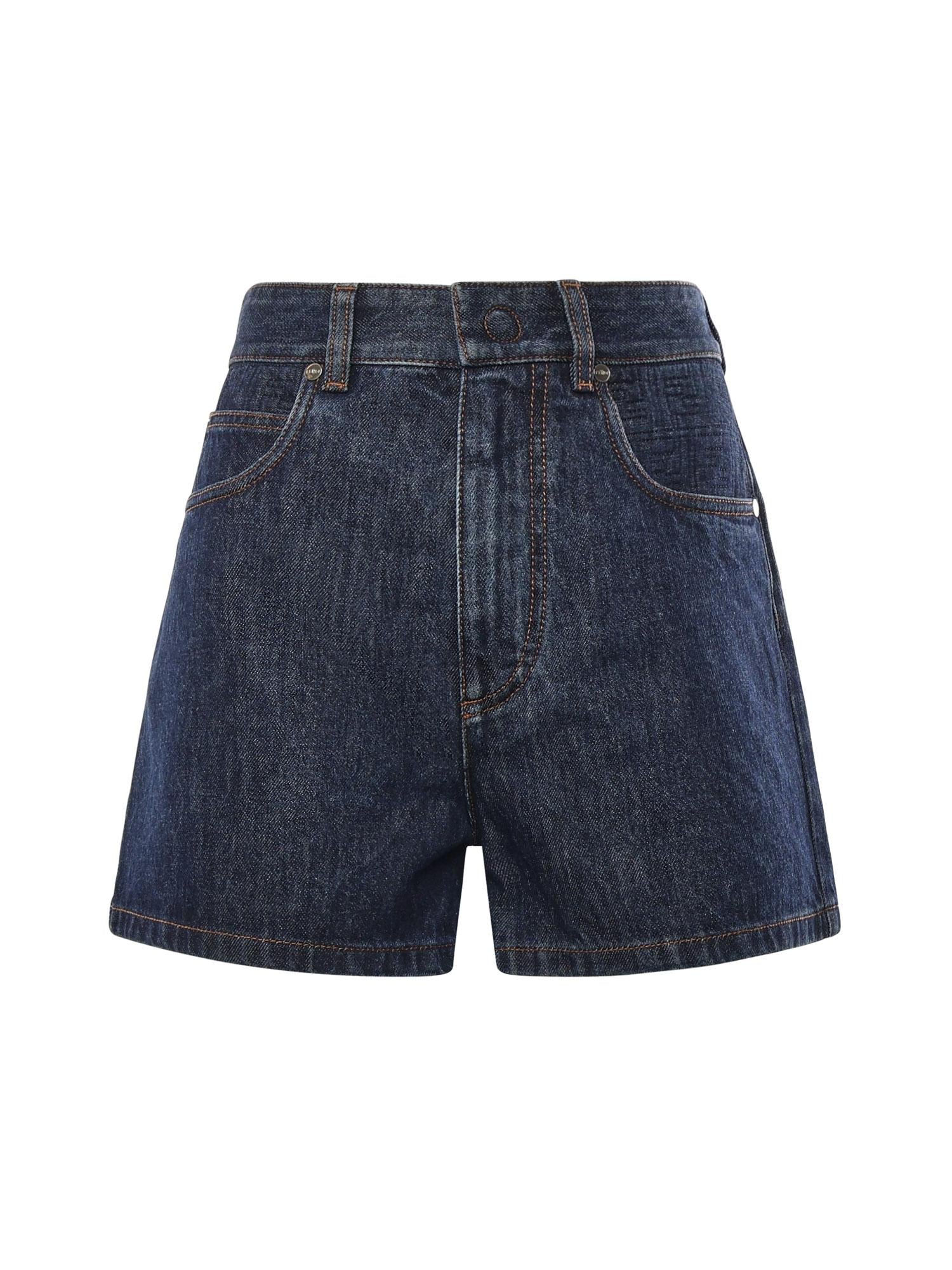 Short In Denim Fendi – Гарантія оригінальності – боковий вид