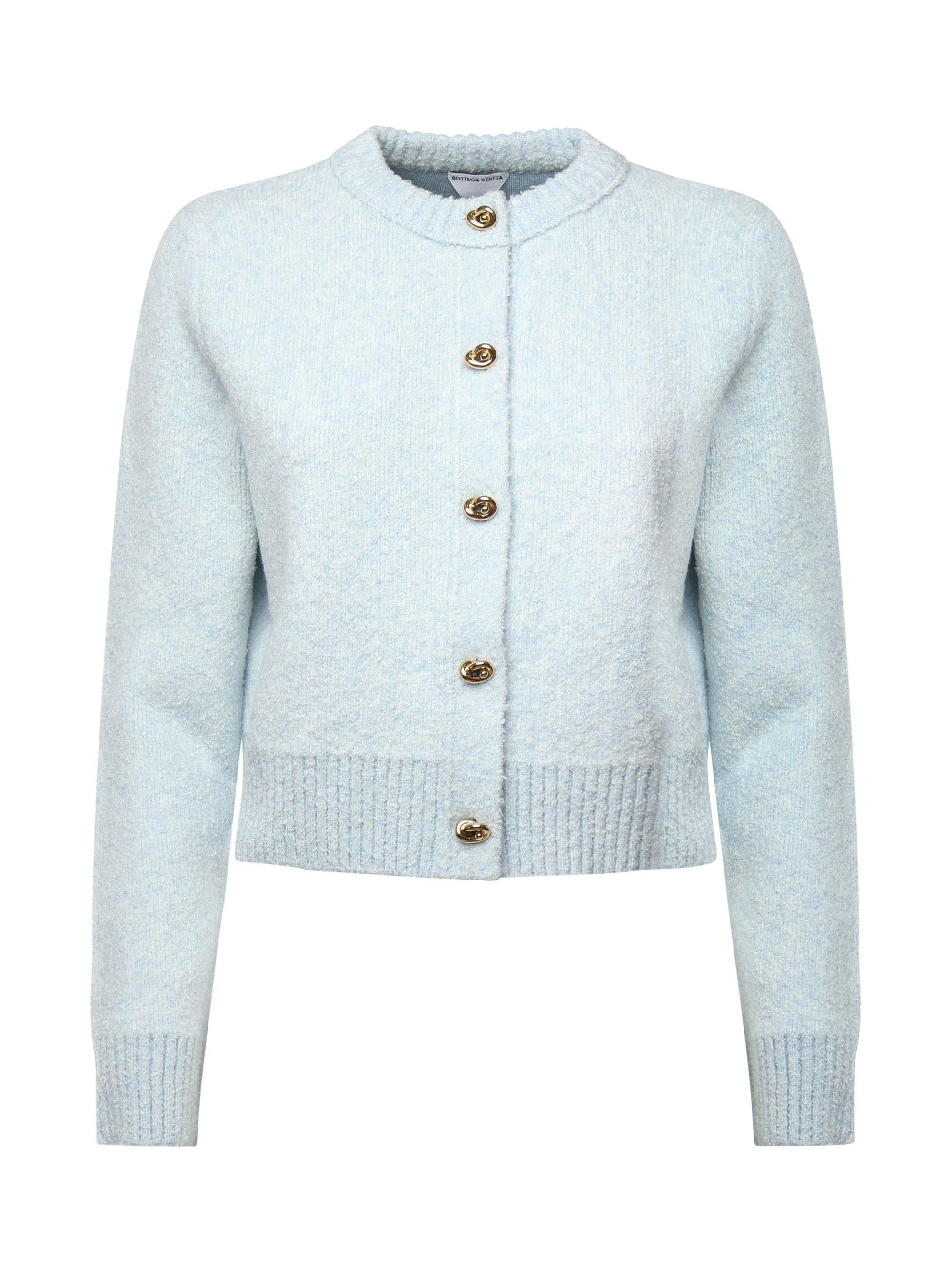 Cardigan In Lana Bouclé Bottega veneta оригінал – Купити в Україні – боковий вид