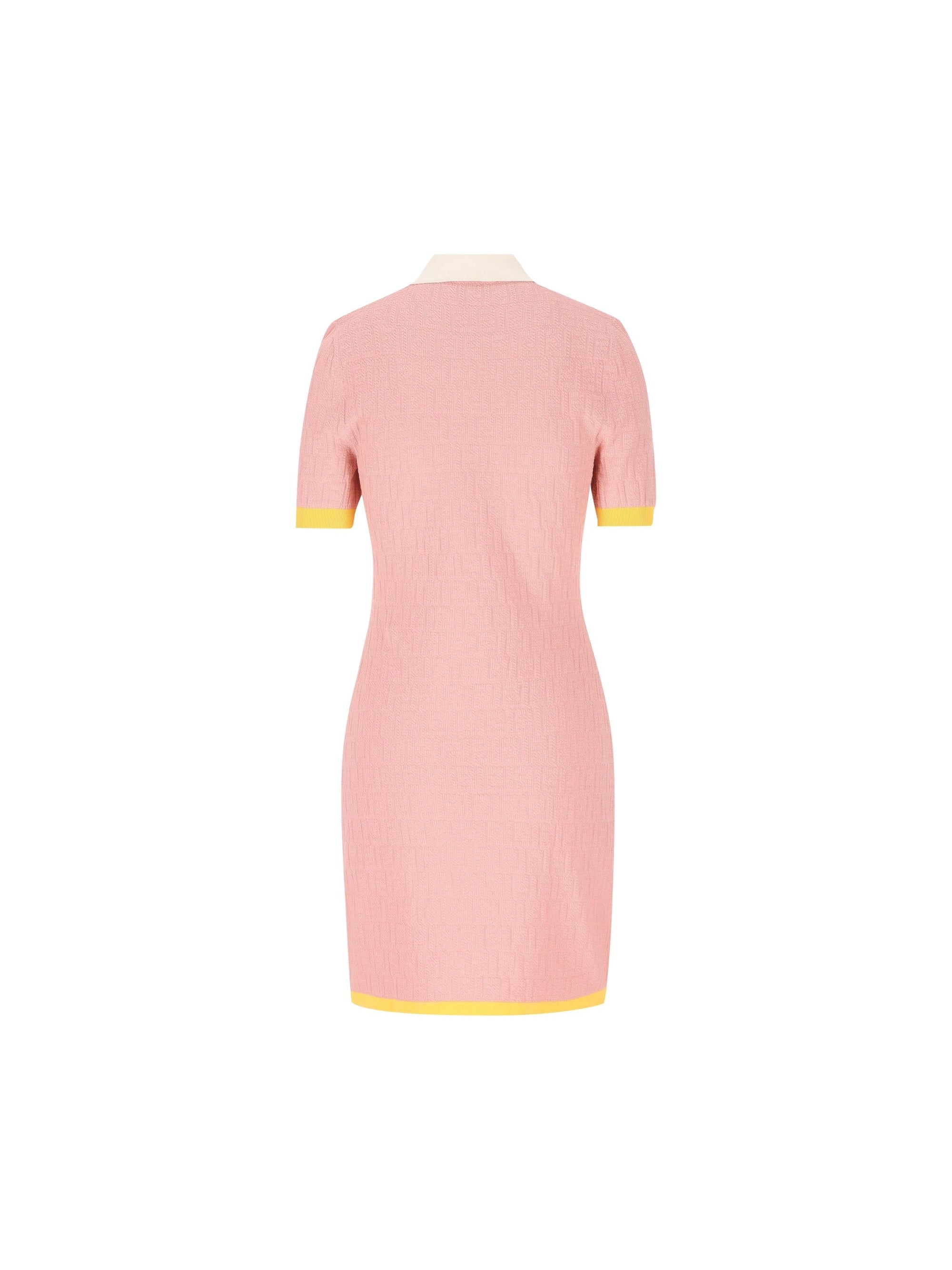 Cotton And Silk Ff Dress Fendi – Гарантія оригінальності – вид ззаду