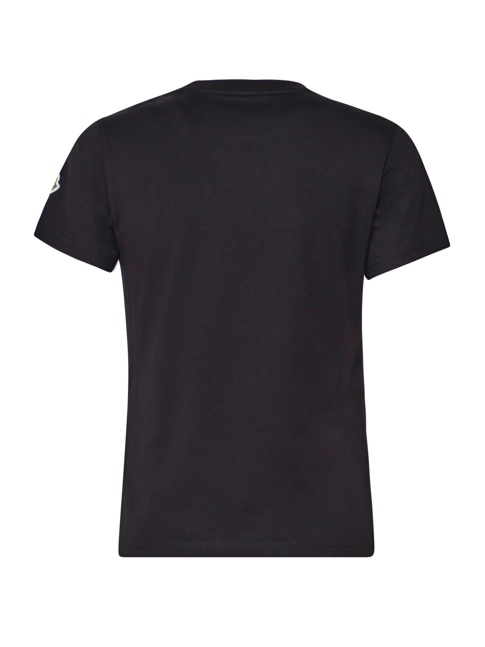T-Shirt In Cotone Moncler – Гарантія оригінальності – детальний вид