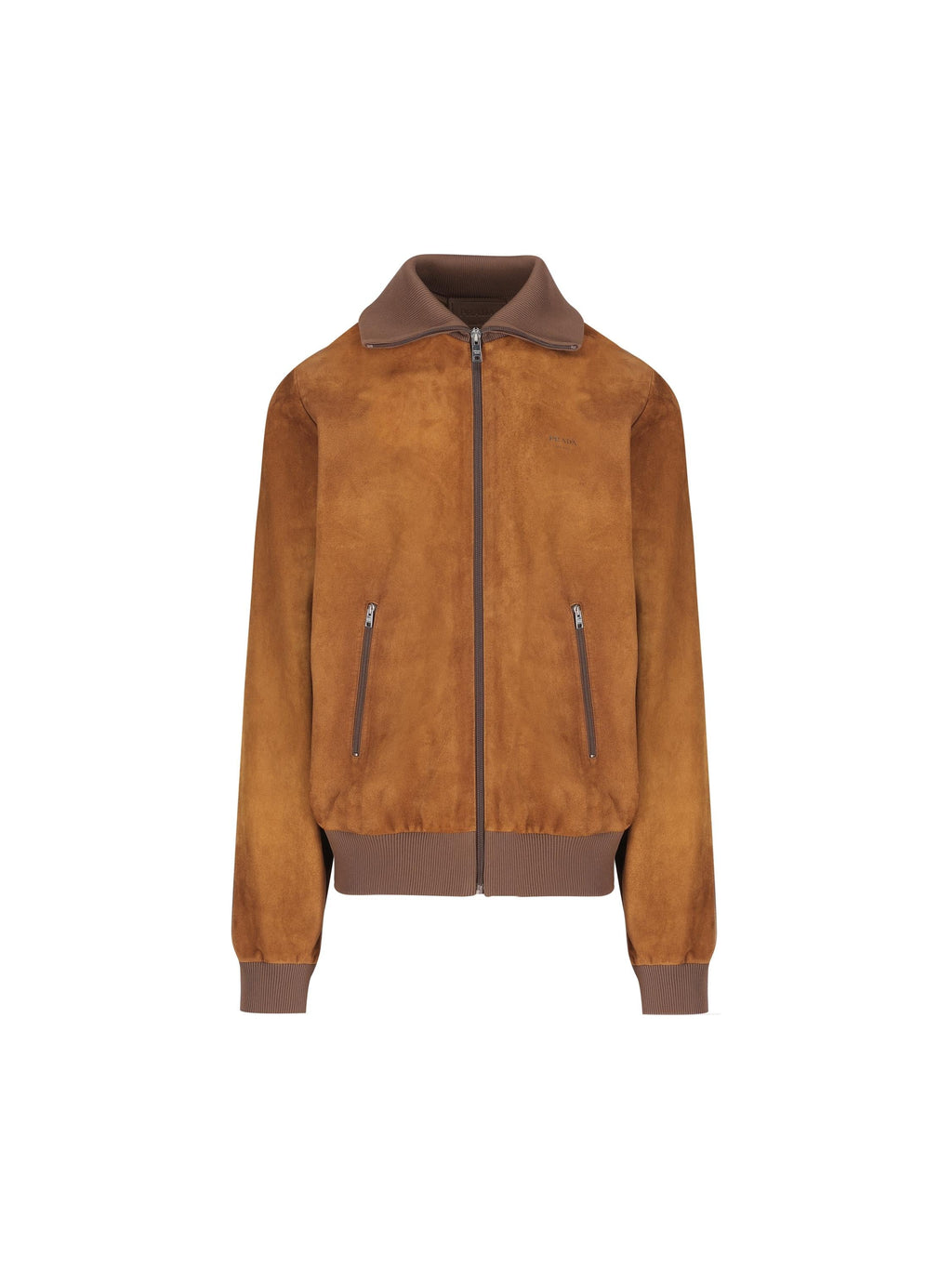 Leather Bomber Jacket Prada – Гарантія оригінальності – боковий вид