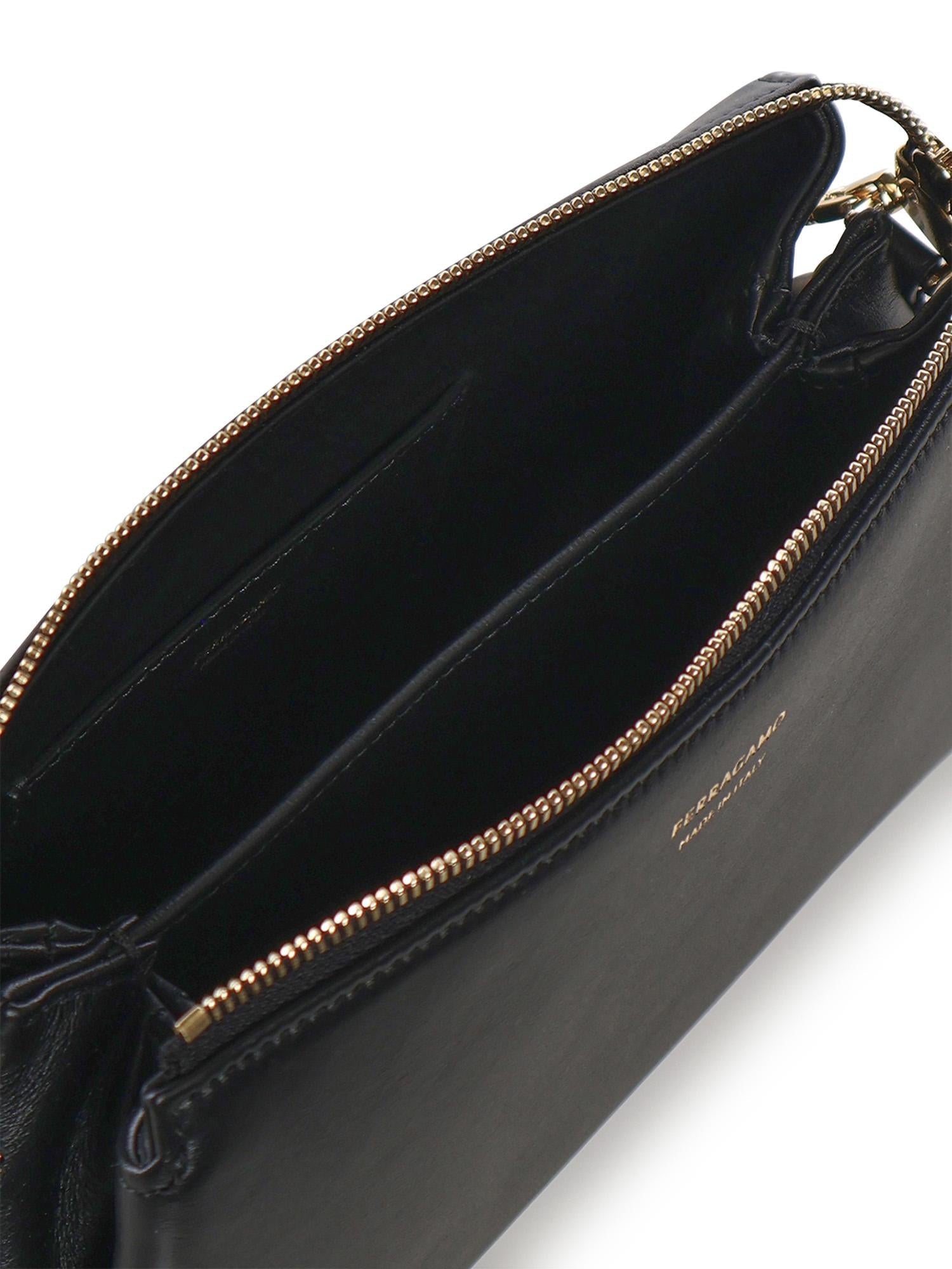 Оригінальна Mini Bag In Pelle Con Logo Salvatore ferragamo – збільшений вид