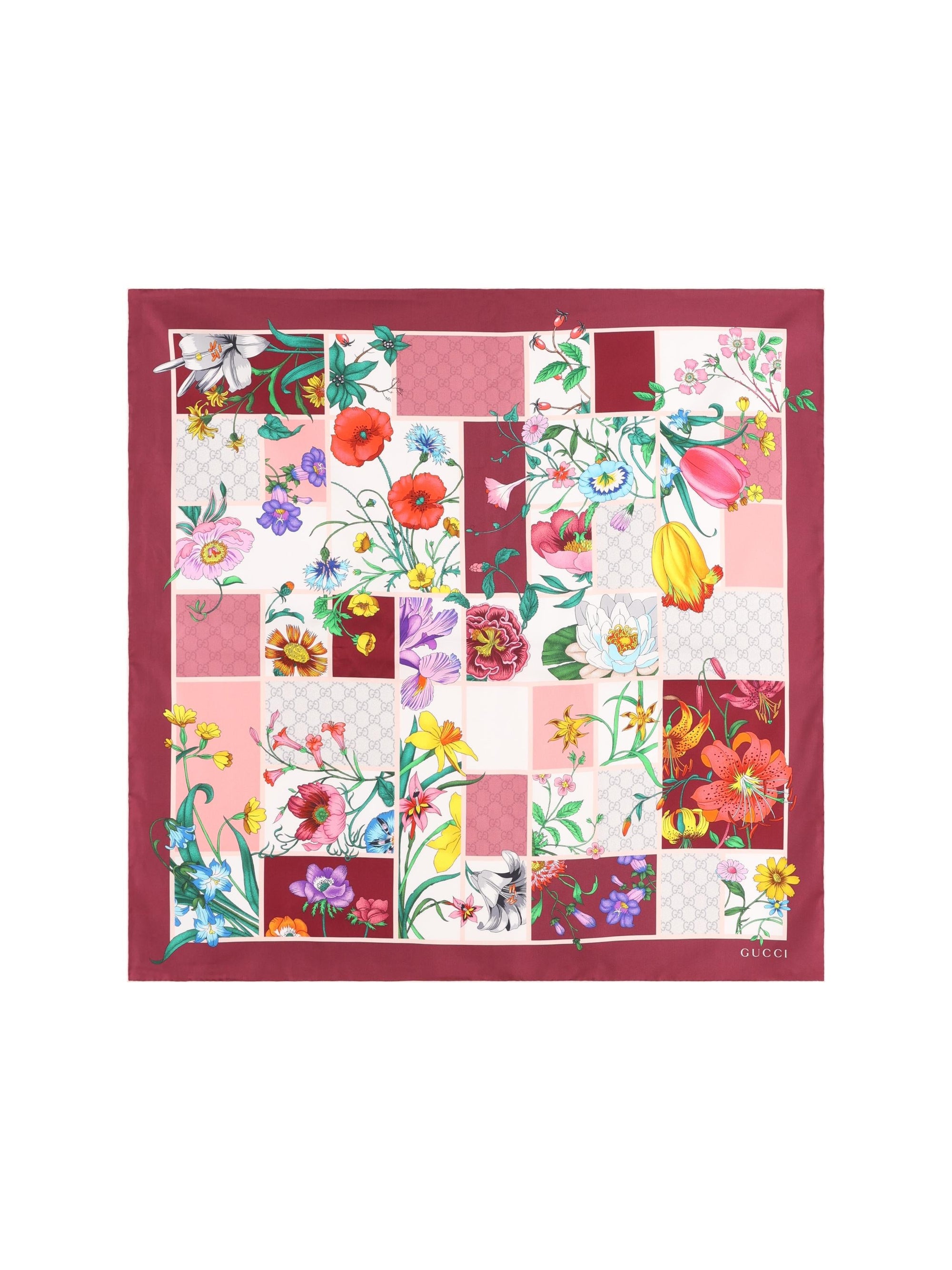 Silk Scarf Gucci – Гарантія оригінальності – боковий вид