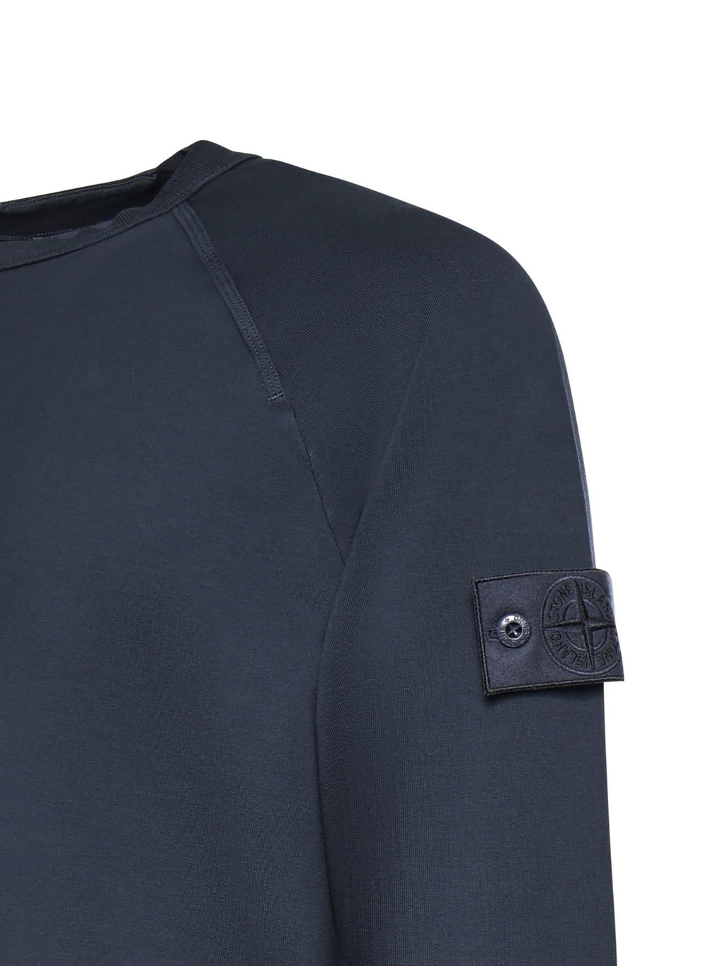 Felpa In Cotone Stretch Con Logo Stone island – Гарантія оригінальності – вид ззаду