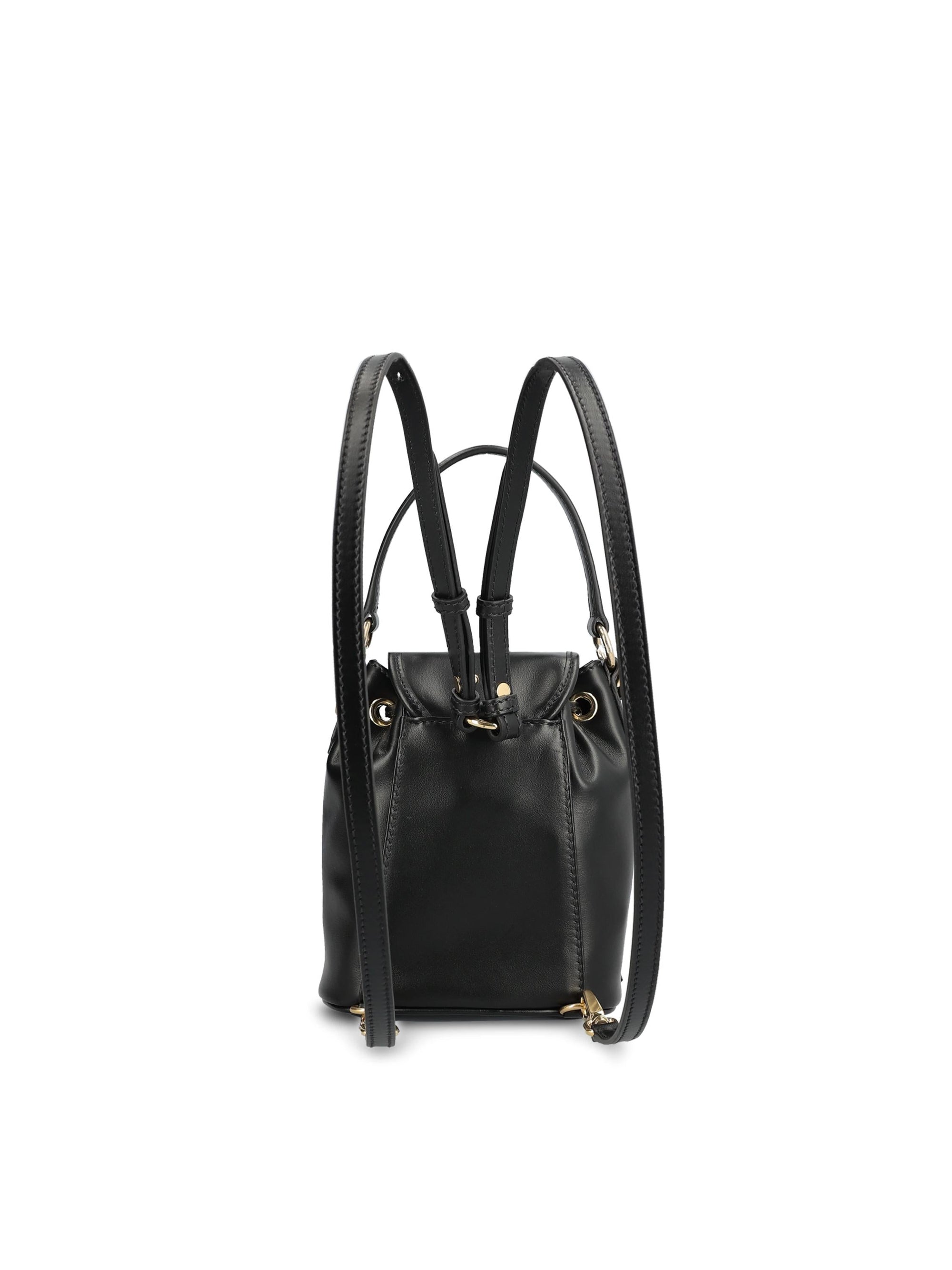 Mini Leather Backpack Miu miu – Гарантія оригінальності – вид ззаду