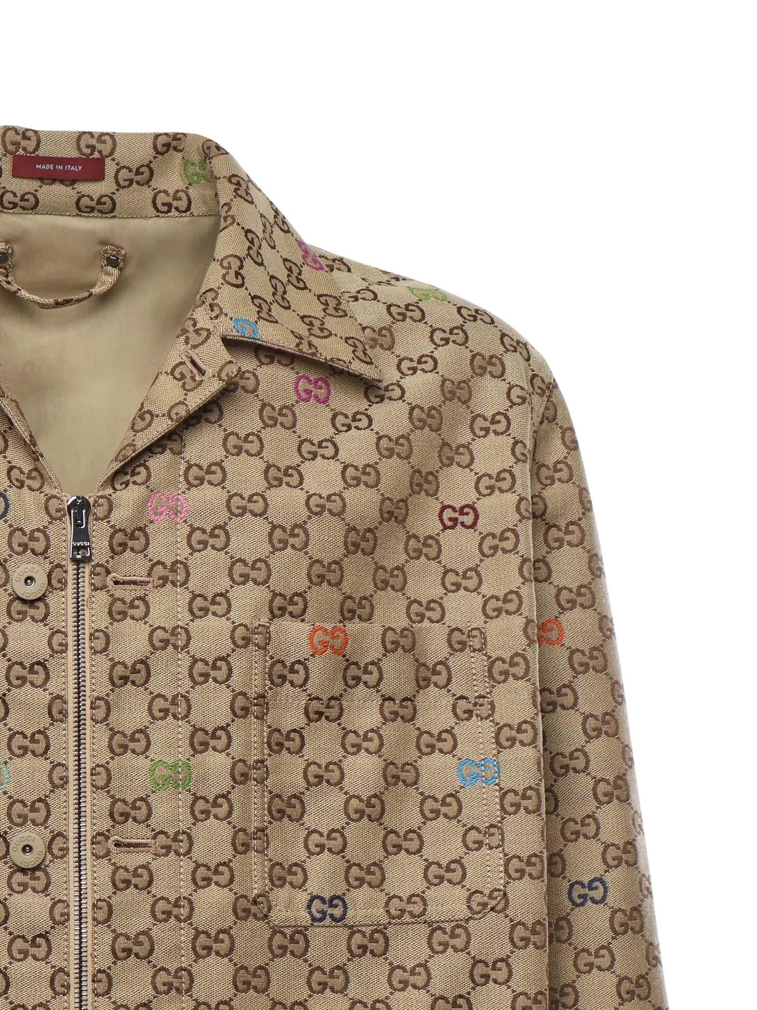 Giacca In Tessuto Gg Gucci оригінал – Купити в Україні – вид ззаду