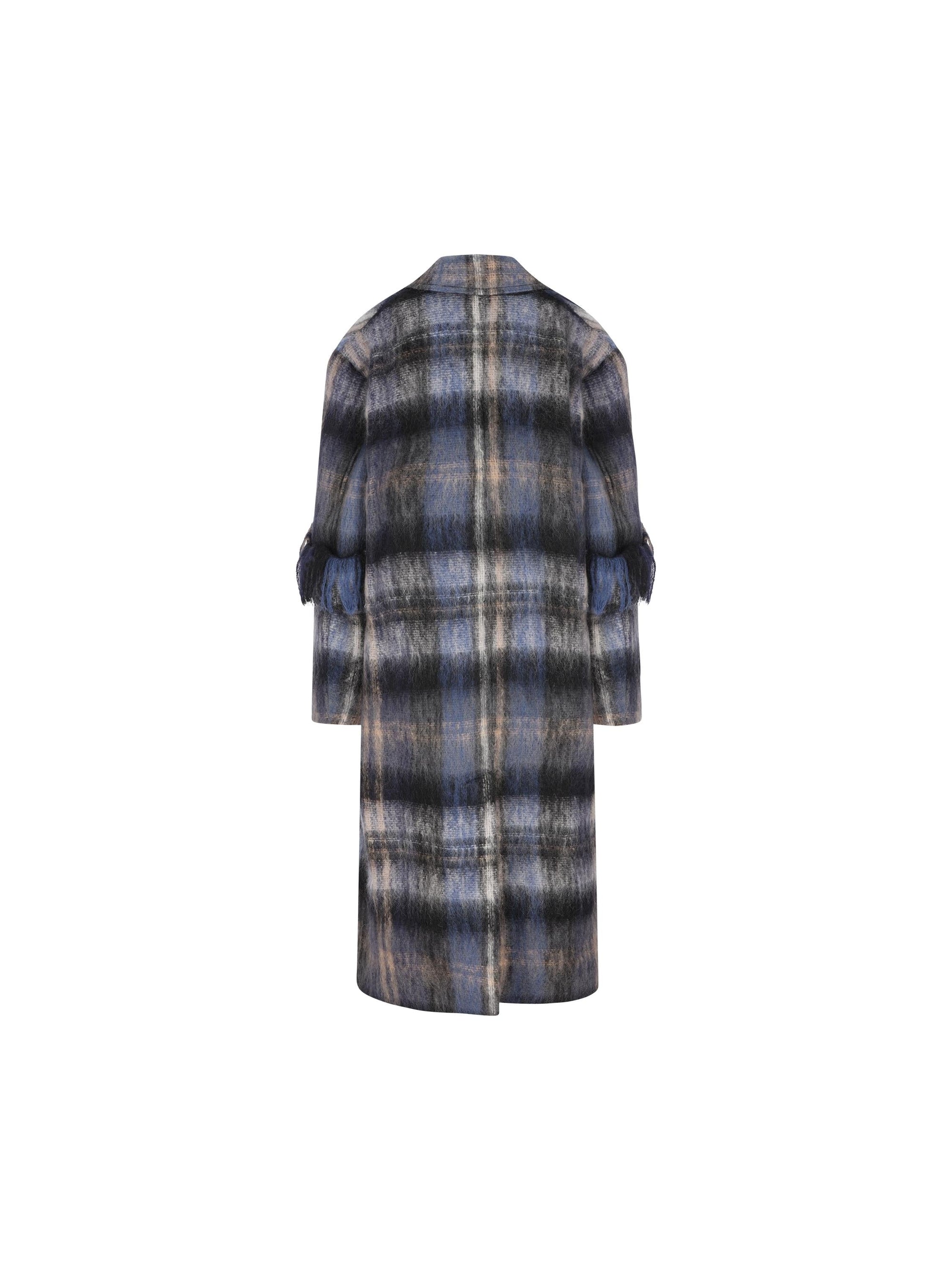 Оригінальна Coat In Mohair And Wool Blend Loewe – вид ззаду