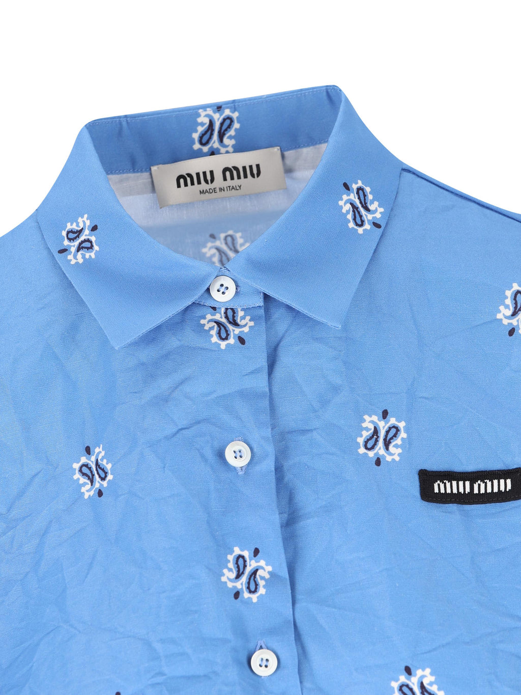 Cotton Poplin Shirt Miu miu оригінал – Купити в Україні – детальний вид