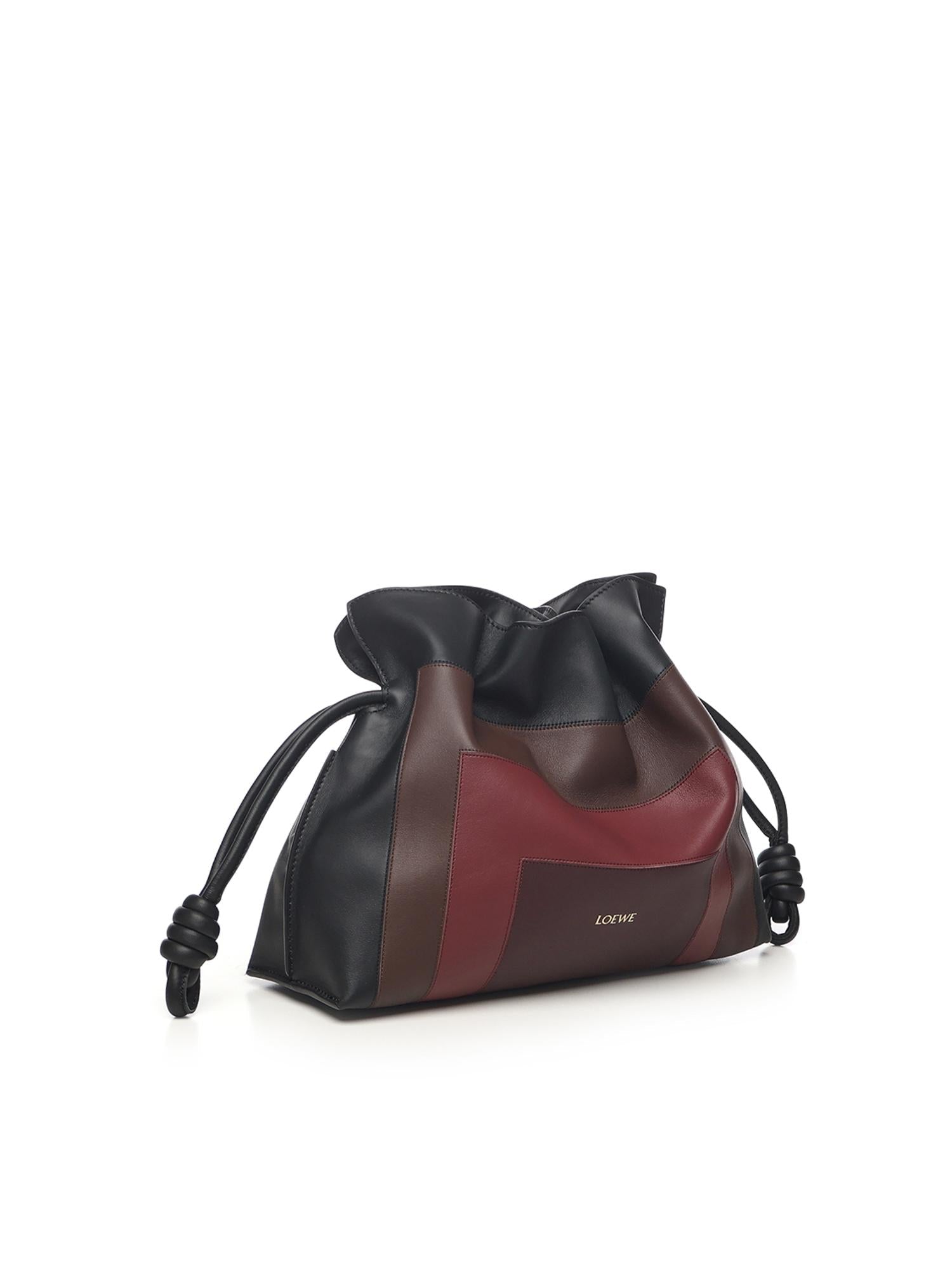 Borsa Flamenco Clutch Media In Nappa DI Vitello Loewe оригінал – Купити в Україні – вид ззаду