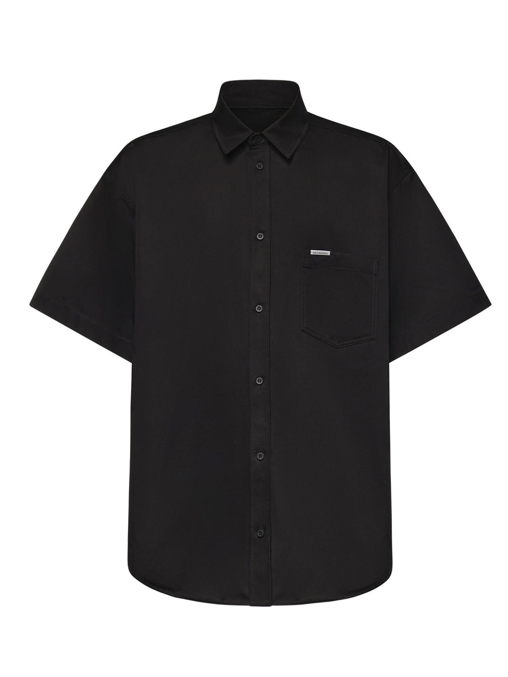 Camicia In Cotone Con Logo Balenciaga оригінал – Купити в Україні – боковий вид