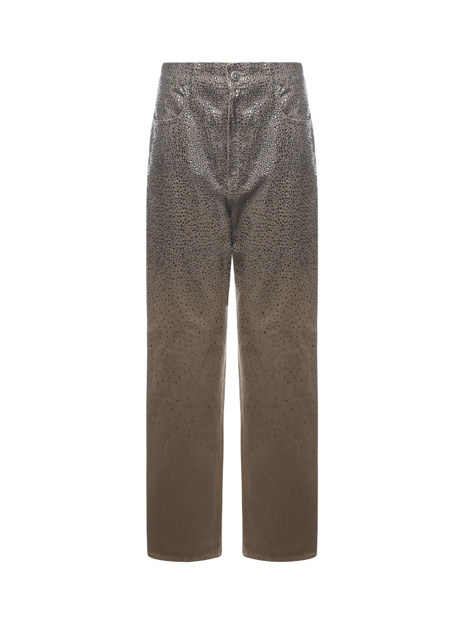 Оригінальна Pantaloni Con Swarovski Effetto Degradè Golden goose – боковий вид