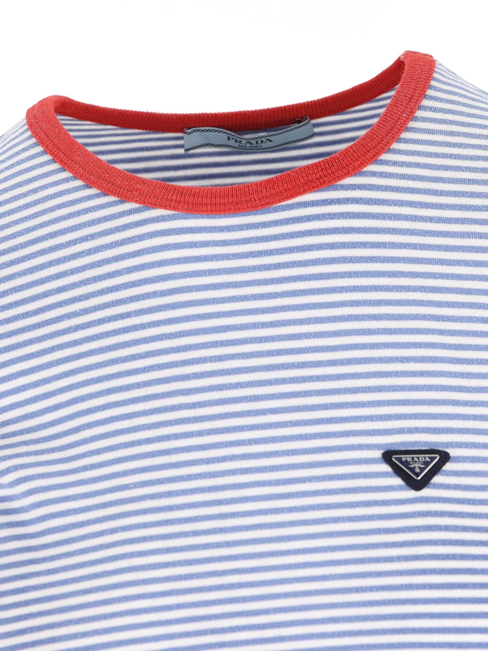 T Shirt In Cotone Prada оригінал – Купити в Україні – збільшений вид