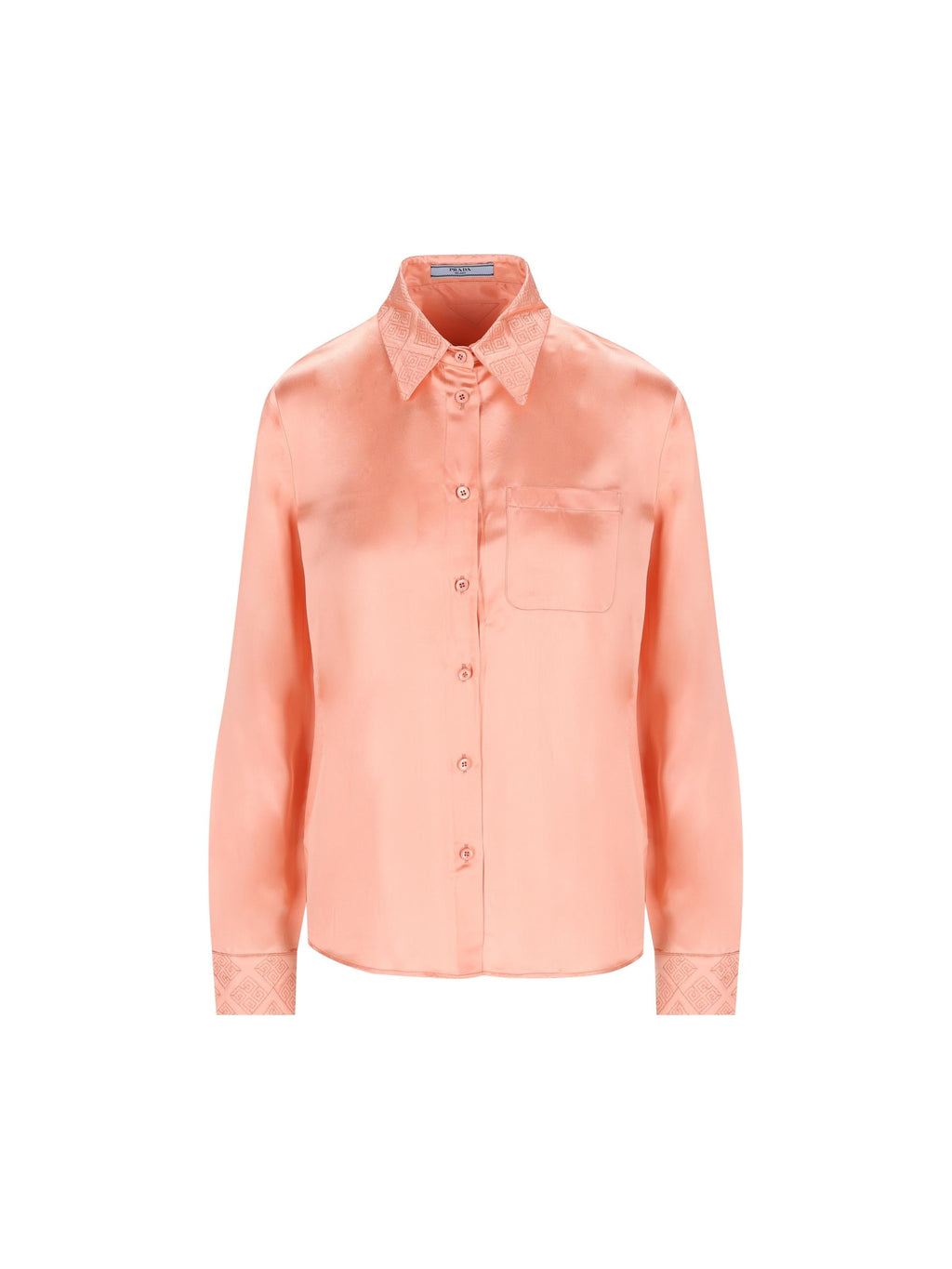 Оригінальна Silk Blend Shirt Prada – боковий вид