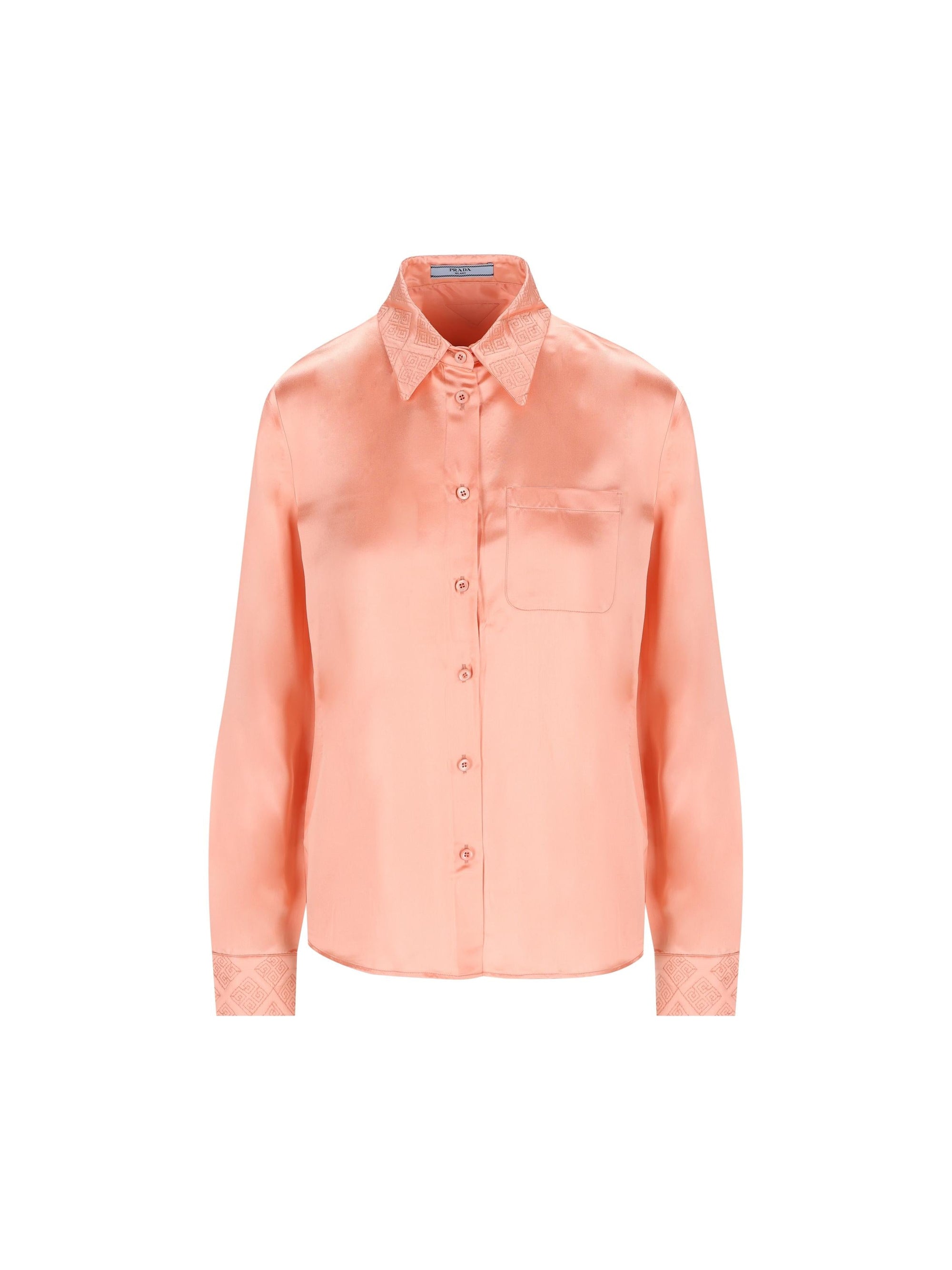 Оригінальна Silk Blend Shirt Prada – боковий вид