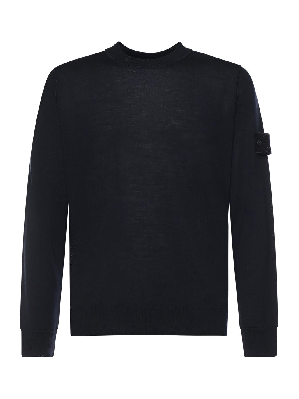 Maglione Girocollo In Lana Con Logo Stone island – Гарантія оригінальності – боковий вид