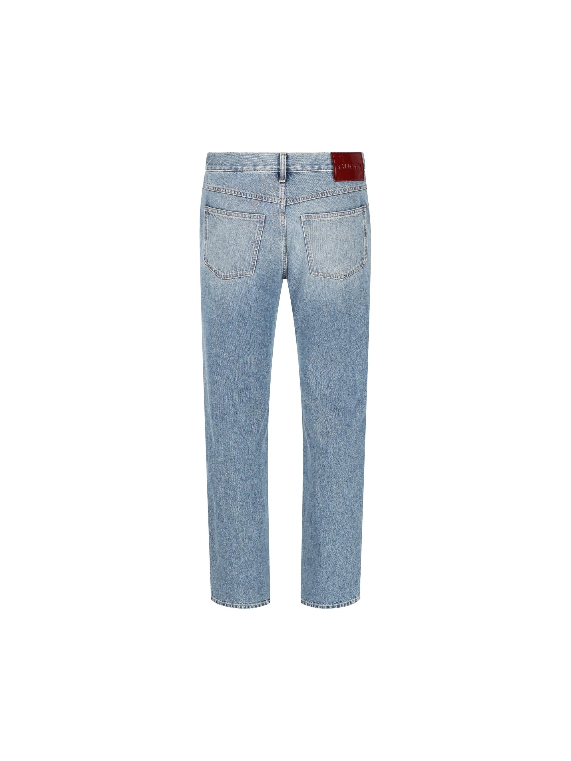 Cotton Denim Jeans Gucci – Гарантія оригінальності – вид ззаду