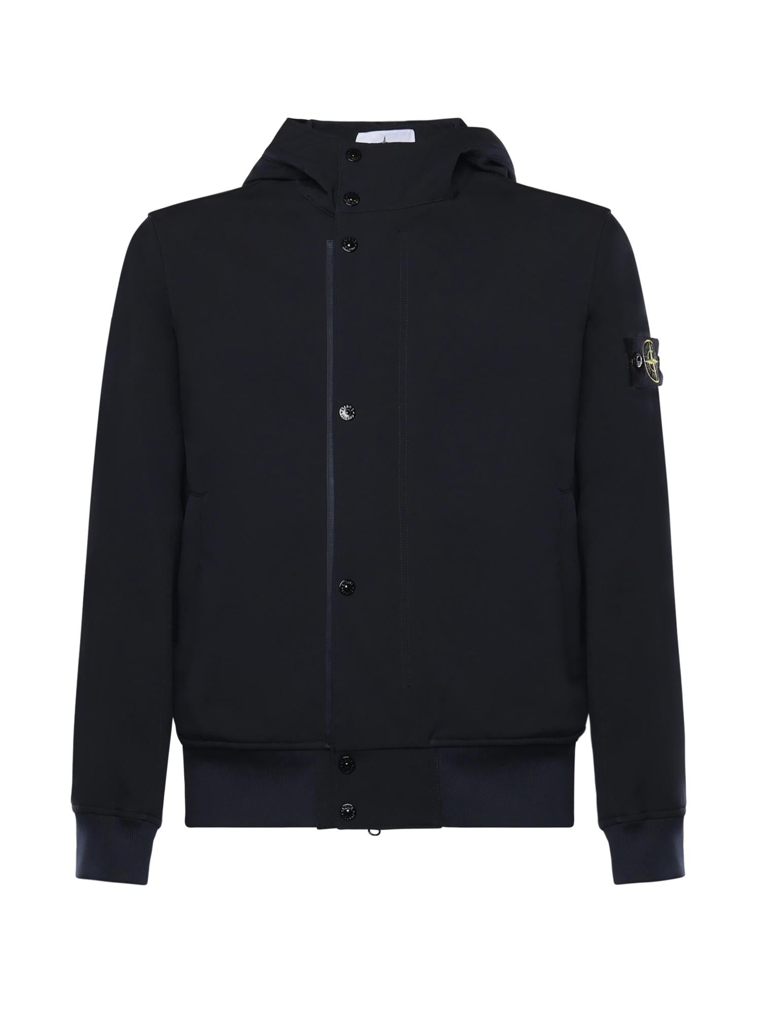 Оригінальна Giacca Antigoccia In Reps DI Nylon Con Logo Stone island – боковий вид