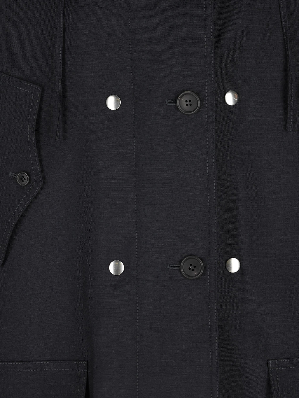 Parka In Lana E Mohair Prada – Гарантія оригінальності – детальний вид