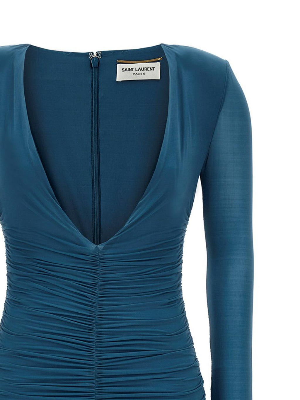 Abito In Cupro Saint laurent оригінал – Купити в Україні – вид ззаду