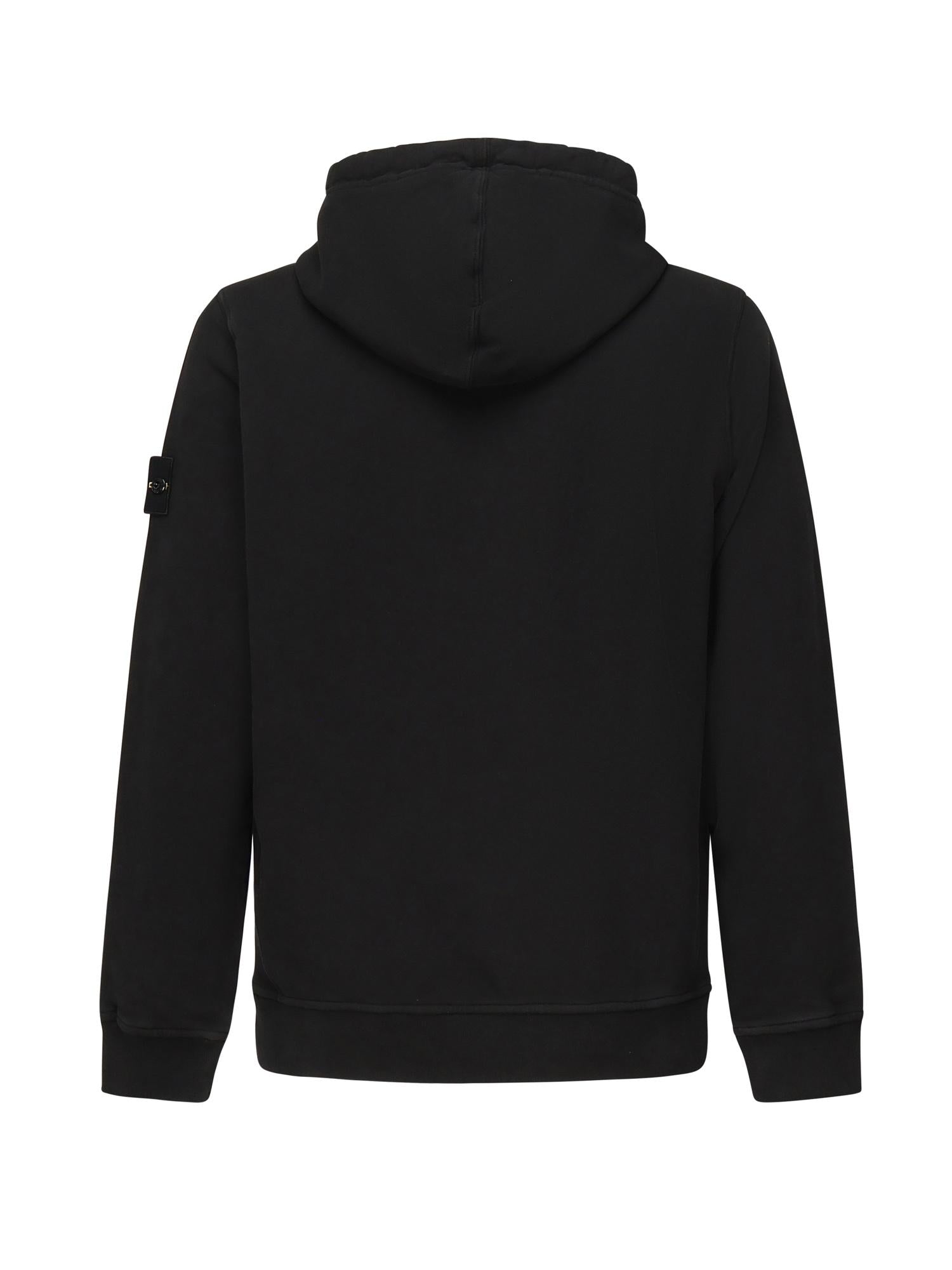 Felpa Con Cappuccio E Logo Stone island – Гарантія оригінальності – детальний вид