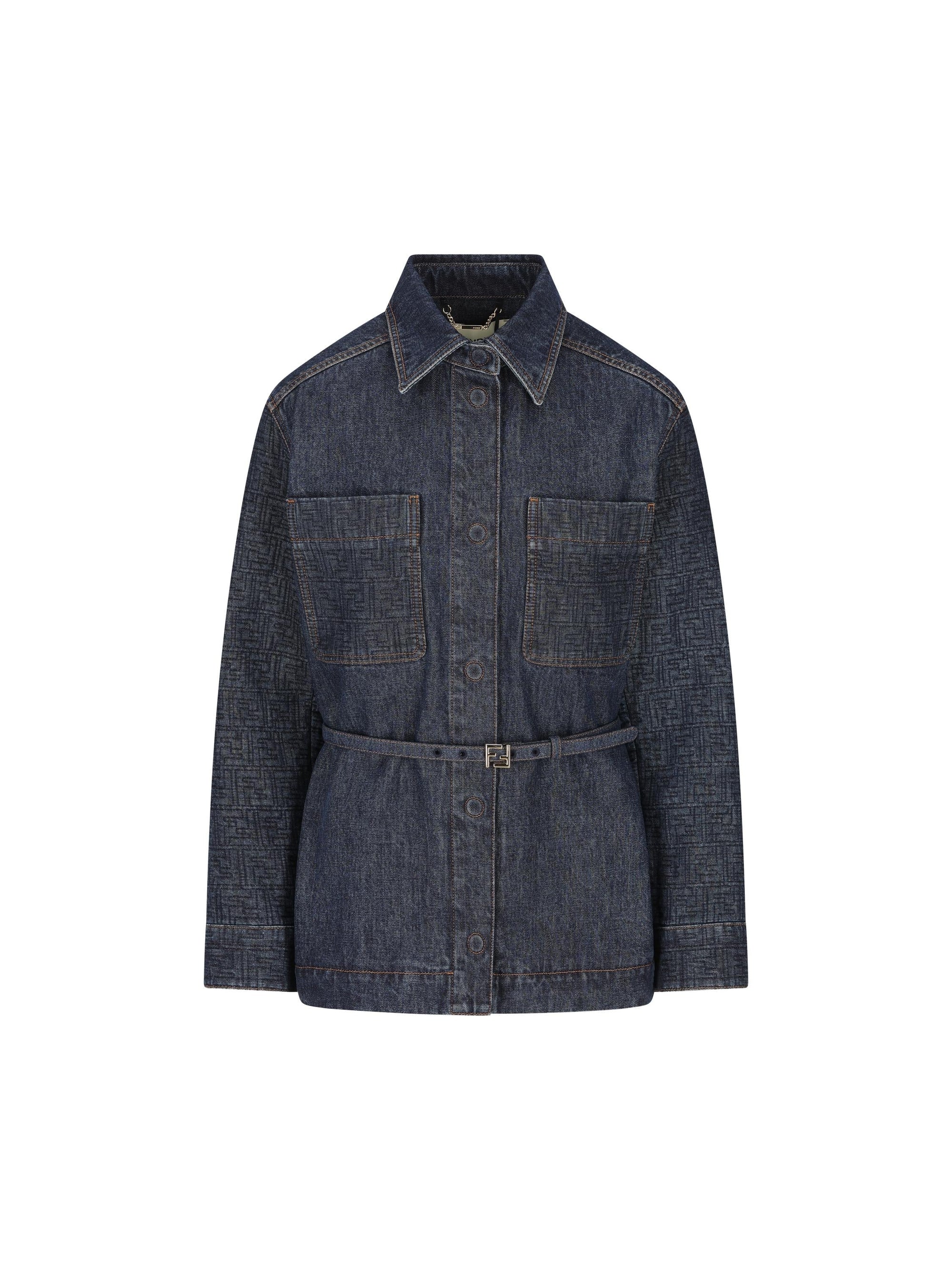 Оригінальна Giacca Go To Jacket In Denim Fendi – боковий вид
