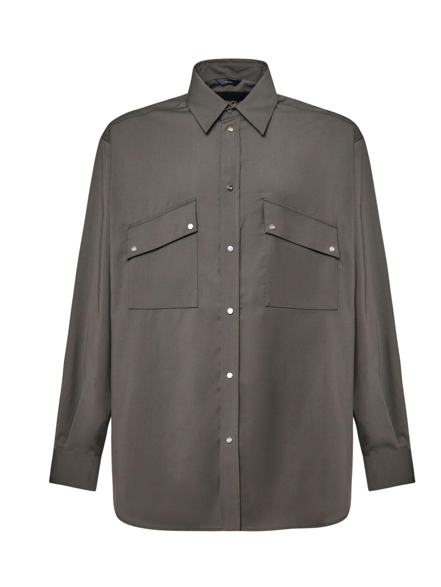 Оригінальна Camicia Over In Lana Fendi – боковий вид