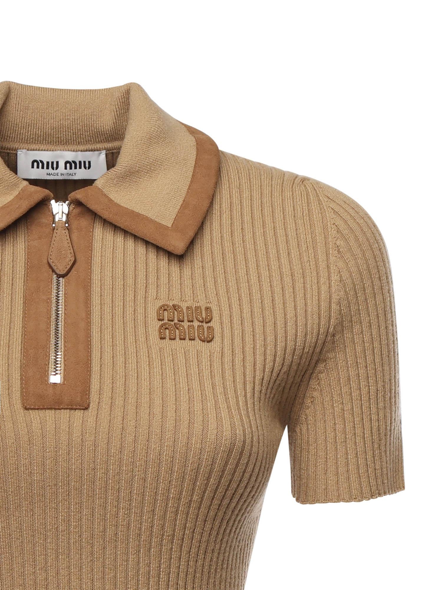 Оригінальна Polo In Cashmere A Coste Miu miu – вид ззаду