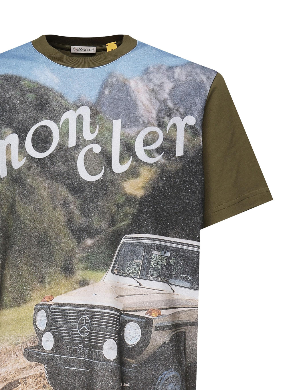T-Shirt Con Stampa Frontale Moncler оригінал – Купити в Україні – вид ззаду