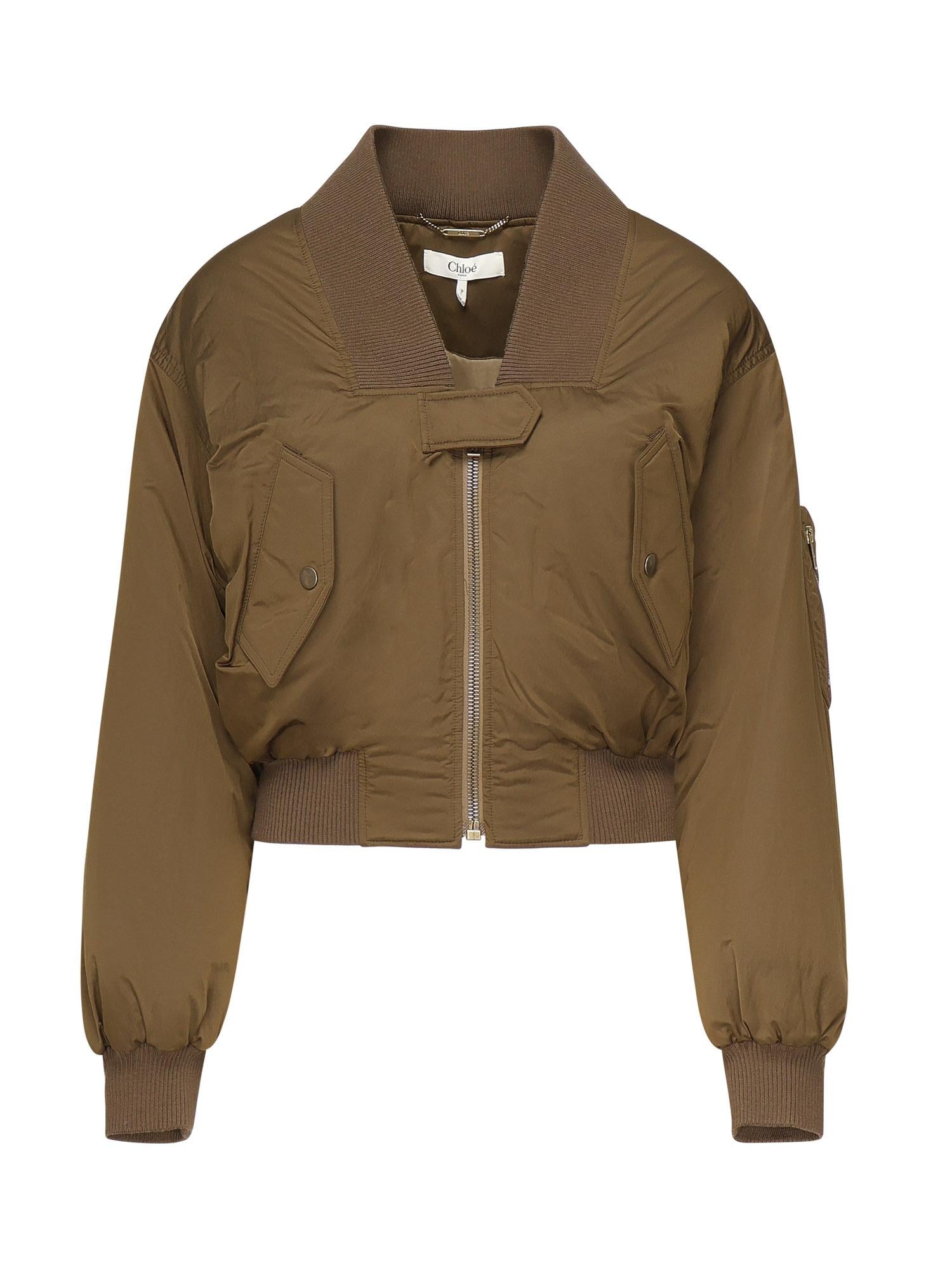 Giubbotto Bomber In Nylon Chloe – Гарантія оригінальності – боковий вид
