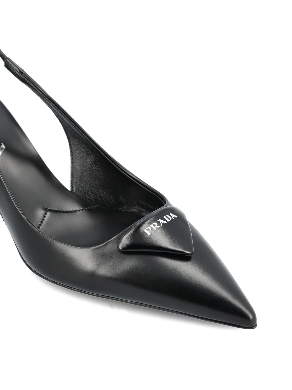 Оригінальна Slingback Pumps Crafted In Leather Prada – збільшений вид