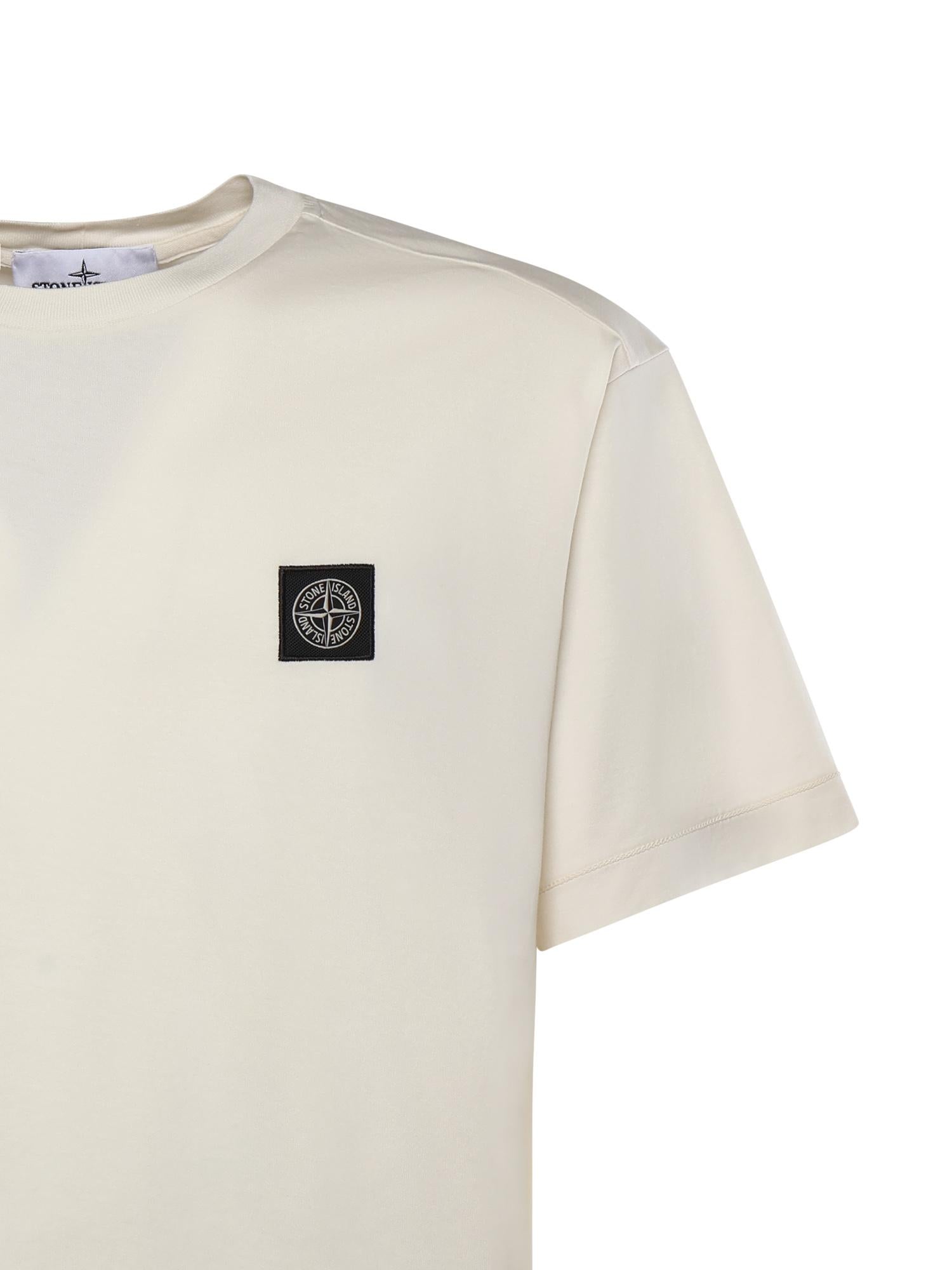 Оригінальна T-Shirt Con Patch Compass In Jersey DI Cotone Stone island – вид ззаду