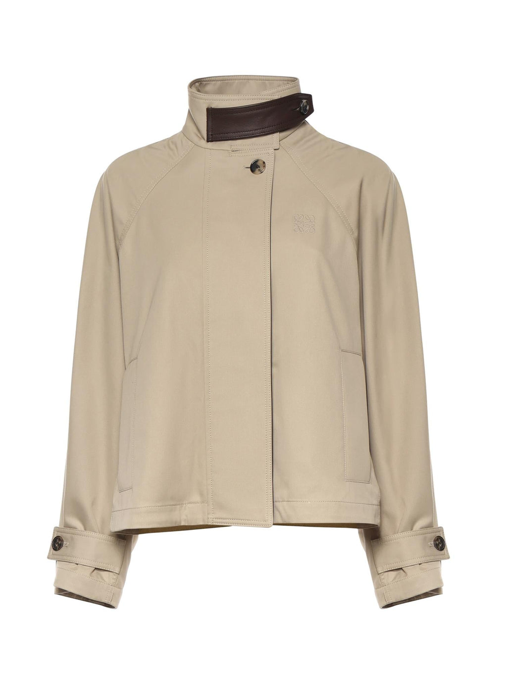 Оригінальна Parka Cropped In Cotone E Seta Loewe – боковий вид