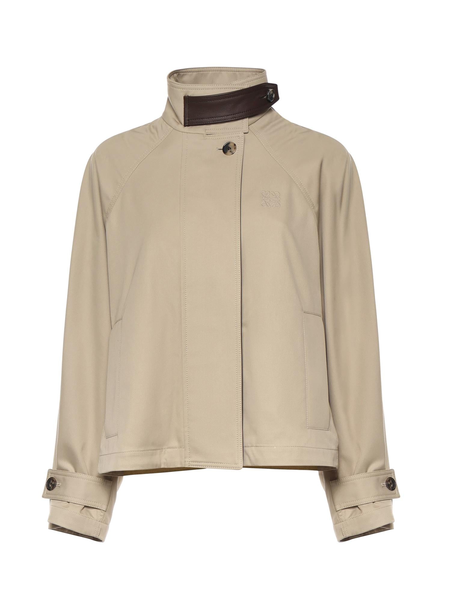 Оригінальна Parka Cropped In Cotone E Seta Loewe – боковий вид