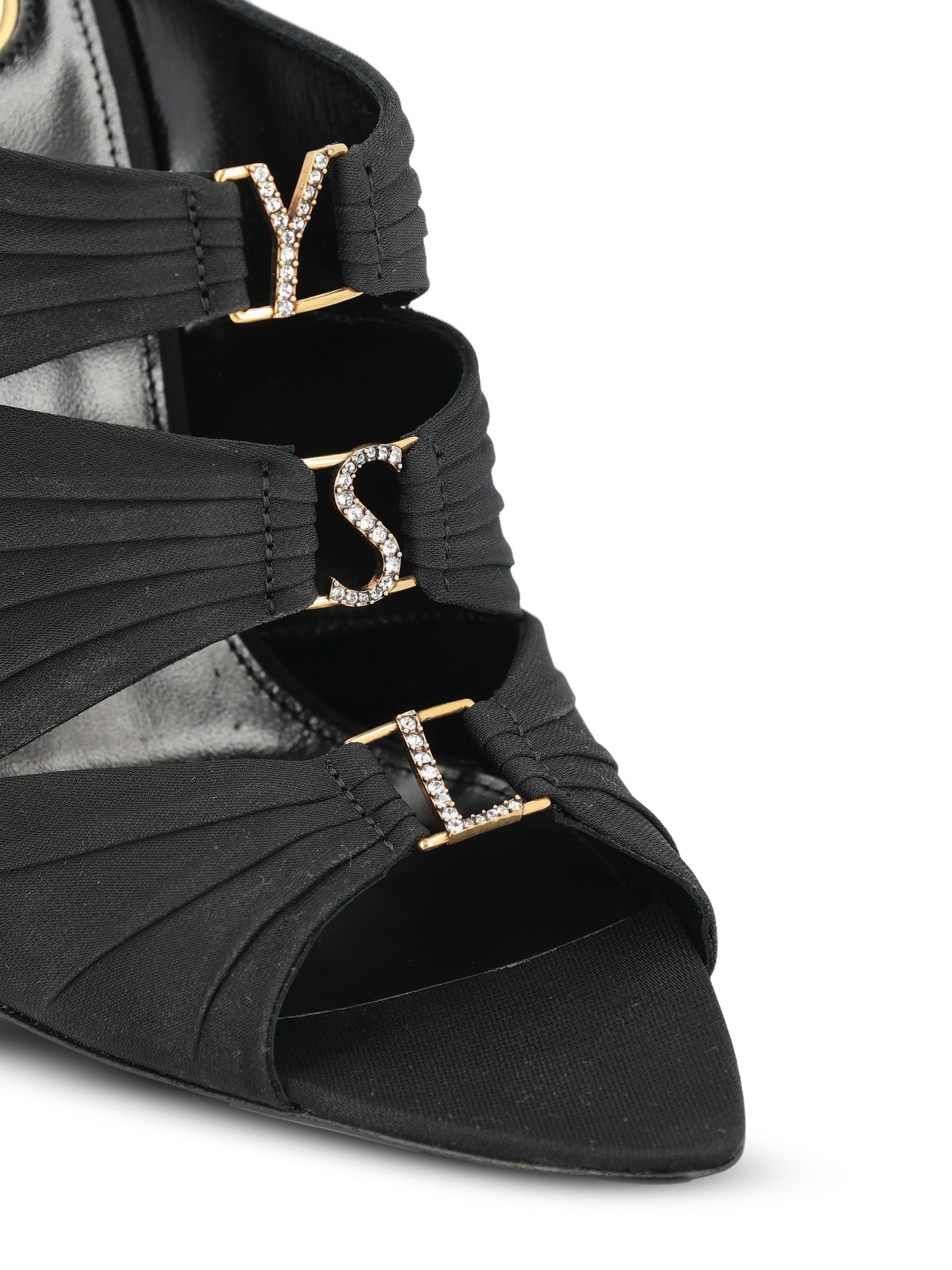 Оригінальна Emilie Satin Crepe Mule Saint laurent – збільшений вид