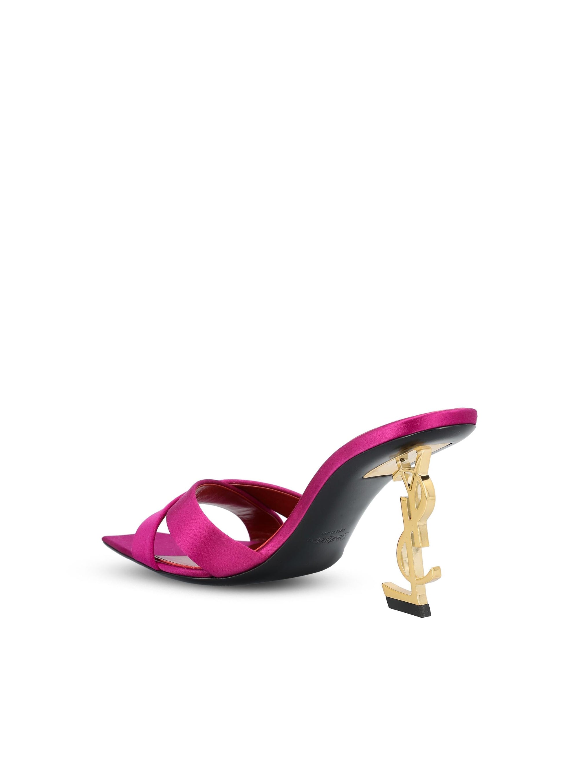 Оригінальна Opyum Mule In Crepe Satin Saint laurent – детальний вид