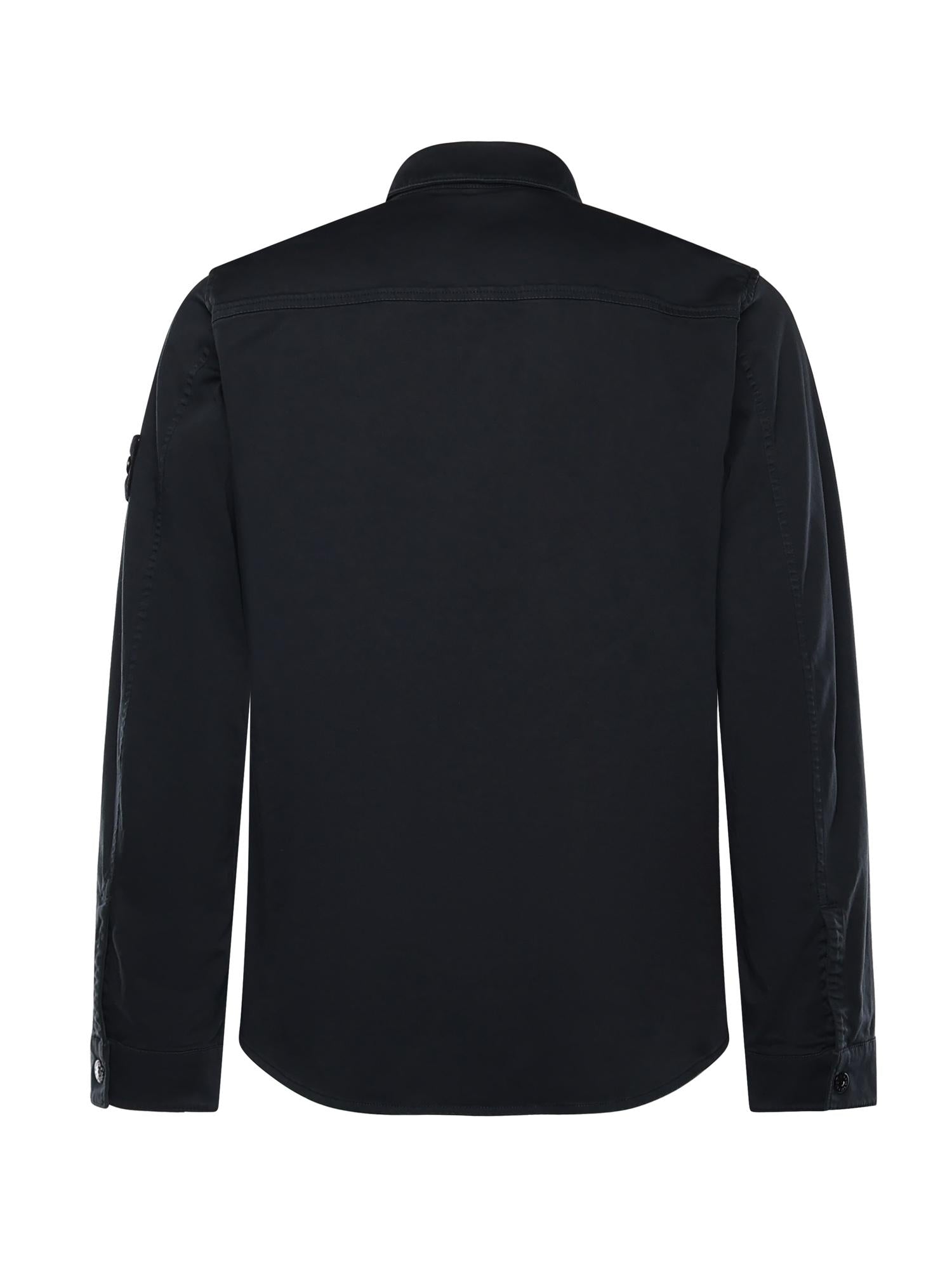Overshirt In Raso DI Cotone Con Logo Stone island оригінал – Купити в Україні – детальний вид