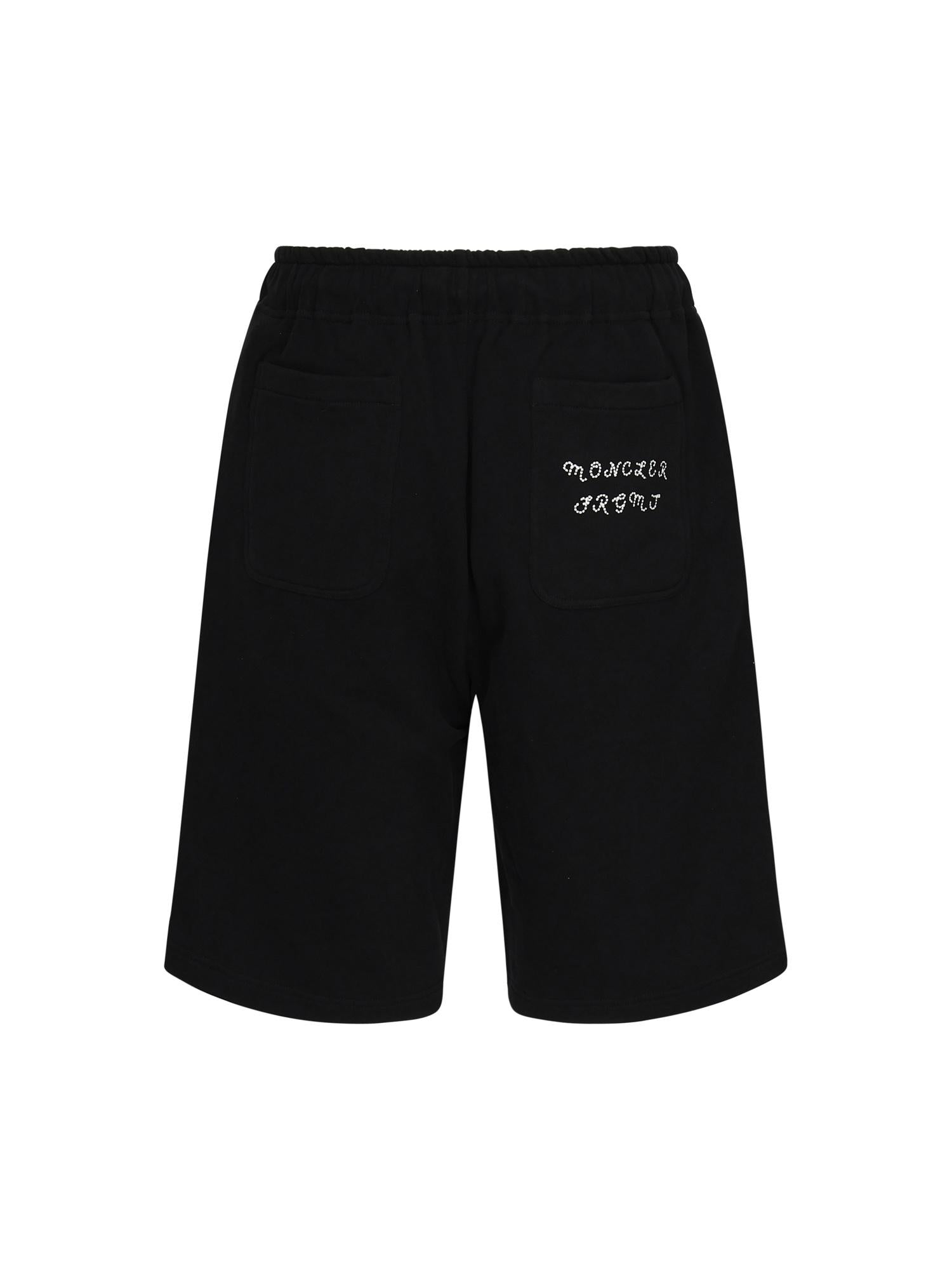 Оригінальна Shorts In Cotone Con Logo Moncler X Frgmt Moncler – детальний вид
