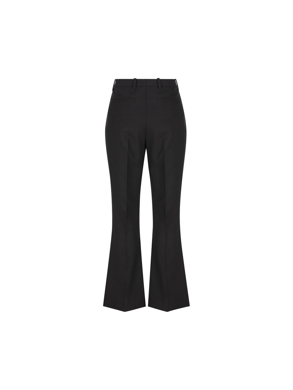 Оригінальна Cropped Flared Wool Trousers Burberry – вид ззаду