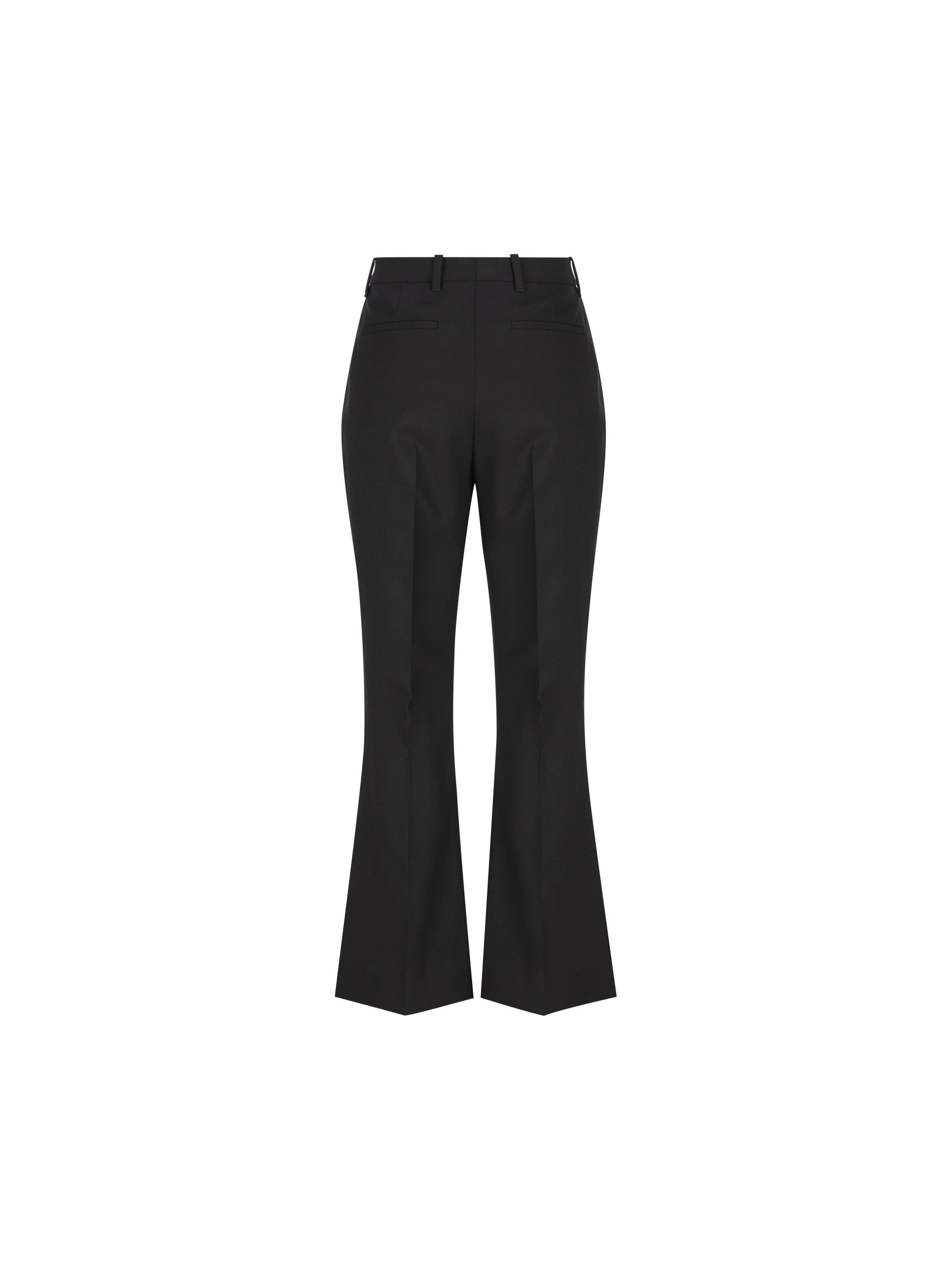 Оригінальна Cropped Flared Wool Trousers Burberry – вид ззаду