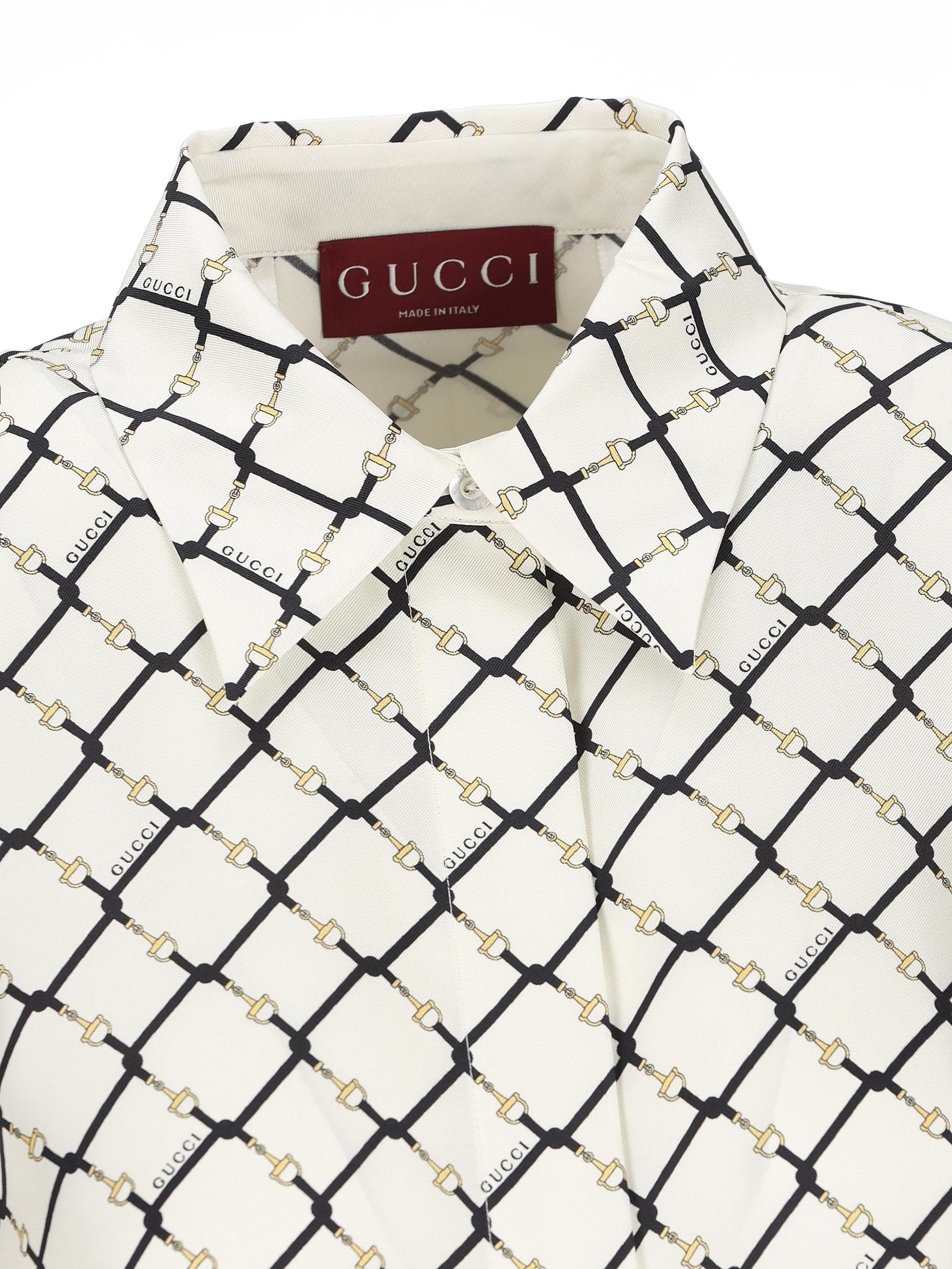 Camicia In Twill DI Seta Gucci оригінал – Купити в Україні – збільшений вид