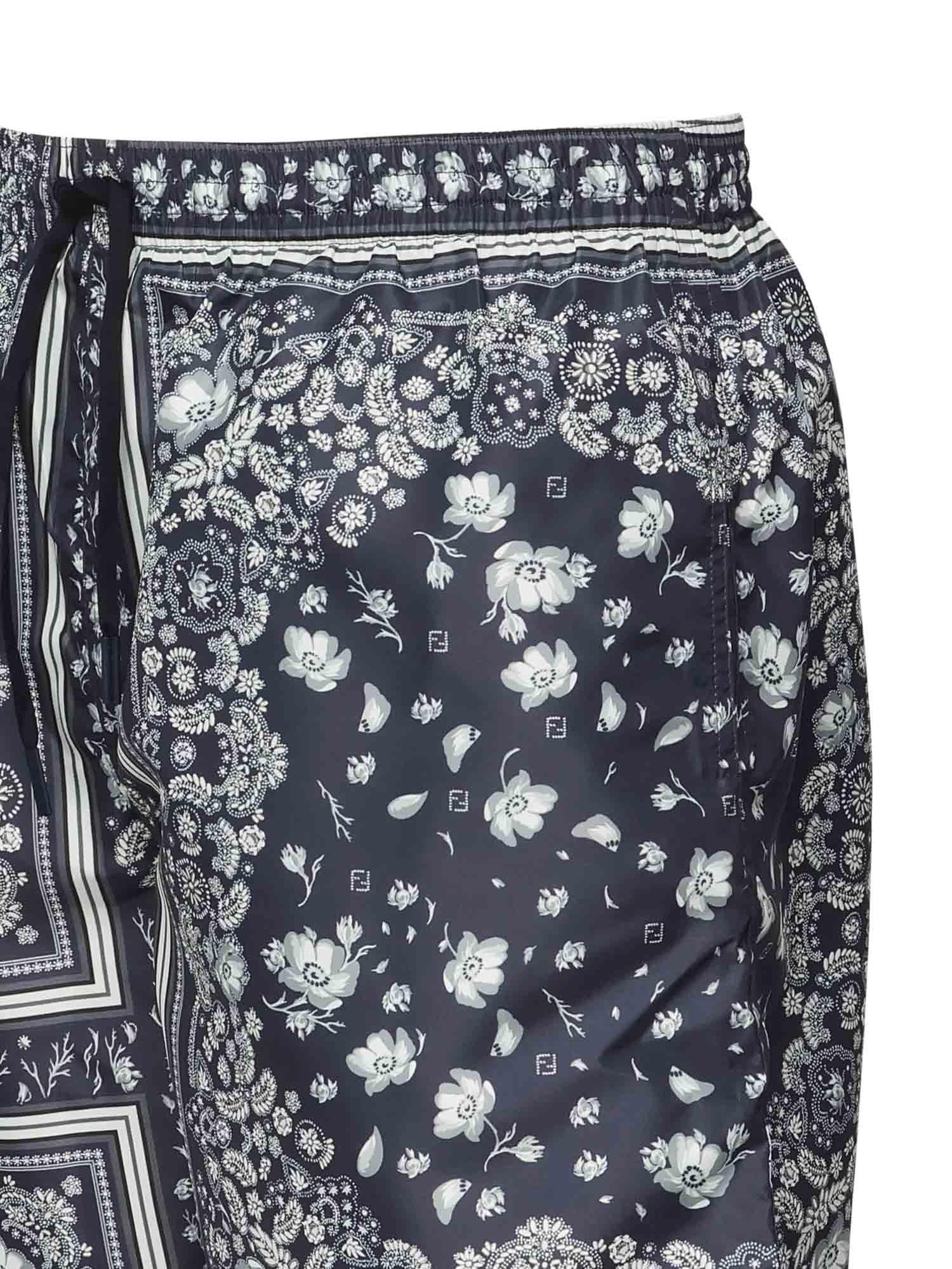 Оригінальна Boxer Mare In Nylon Stampato Fendi – вид ззаду